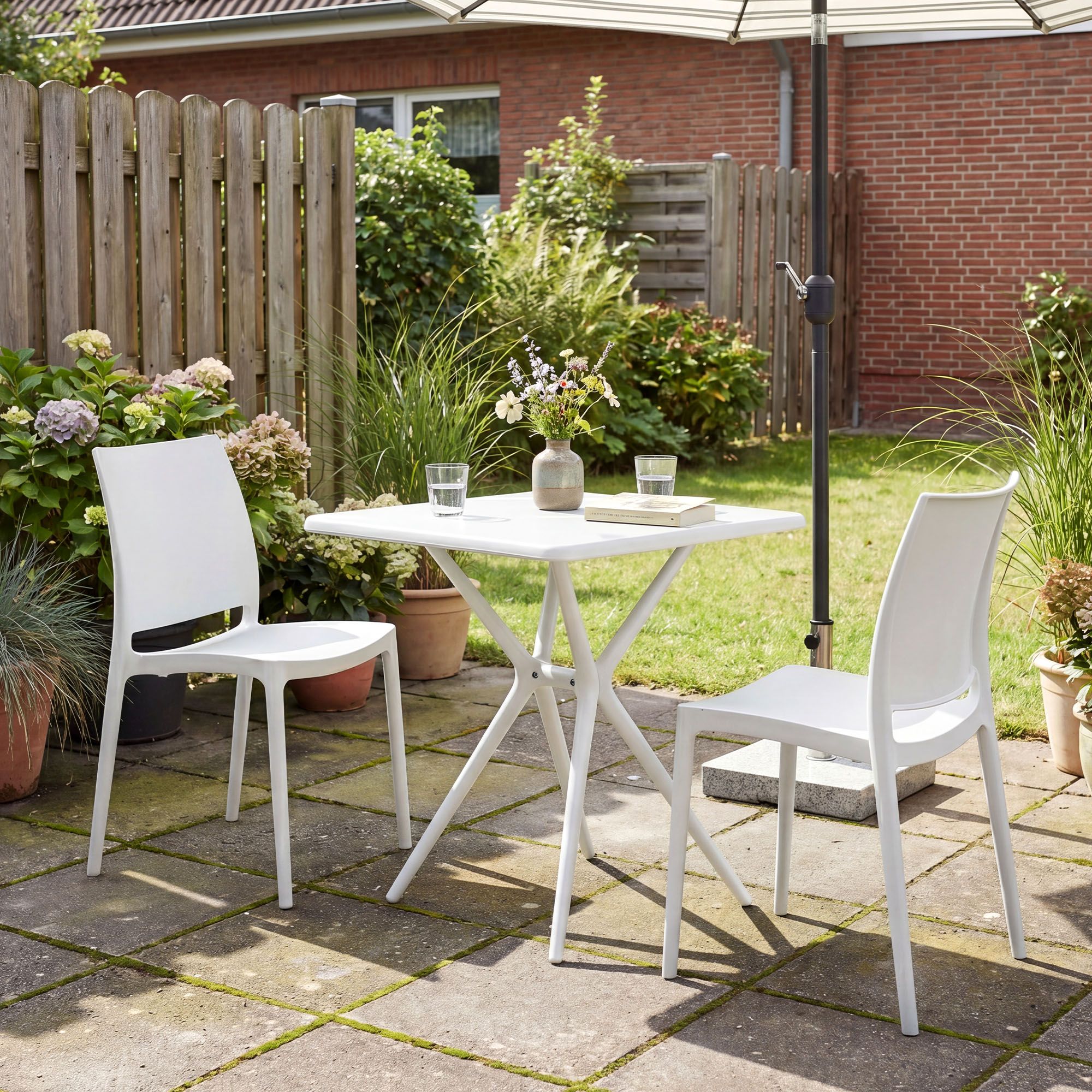 Tuinmeubelset Amino met 2 stoelen
