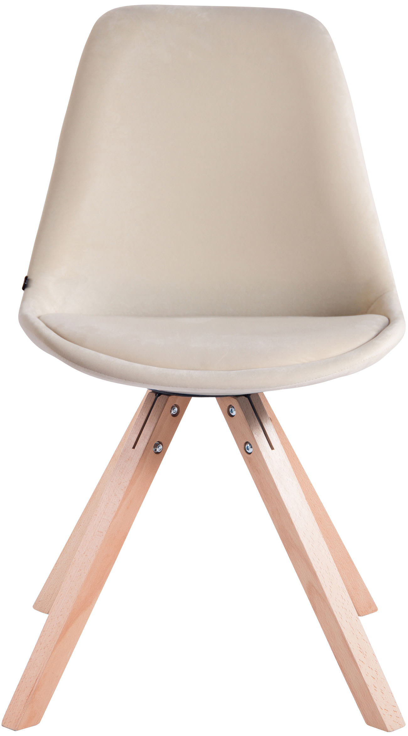 Set van 4 Stoelen Toulouse Vierkant frame - Fluweel