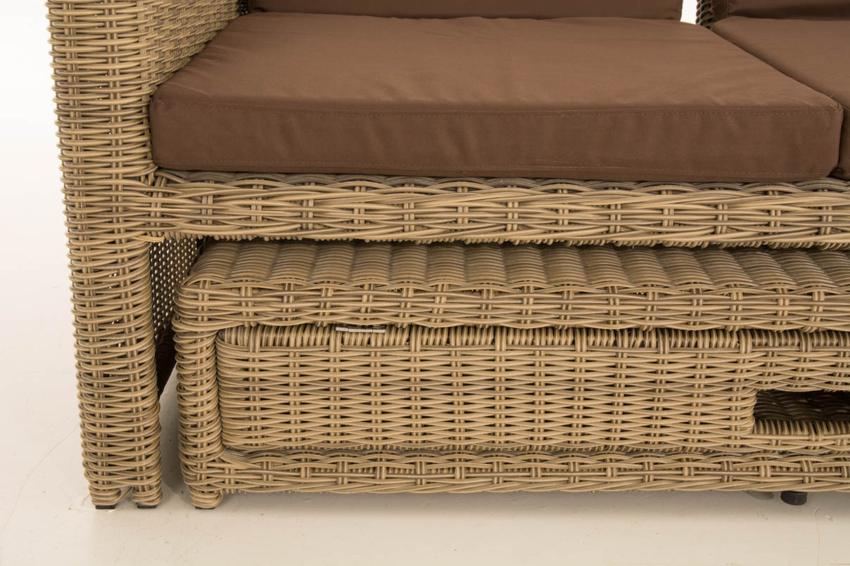 Wicker Loungebank ANCONA 5mm