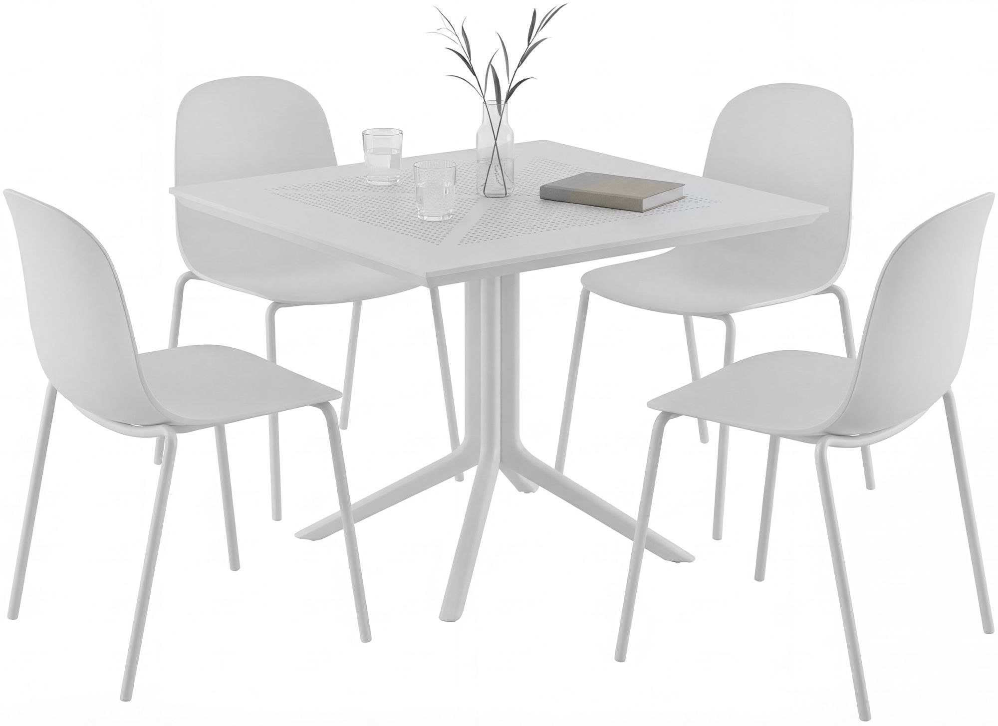 Tuinmeubelset Zeron met 4 stoelen