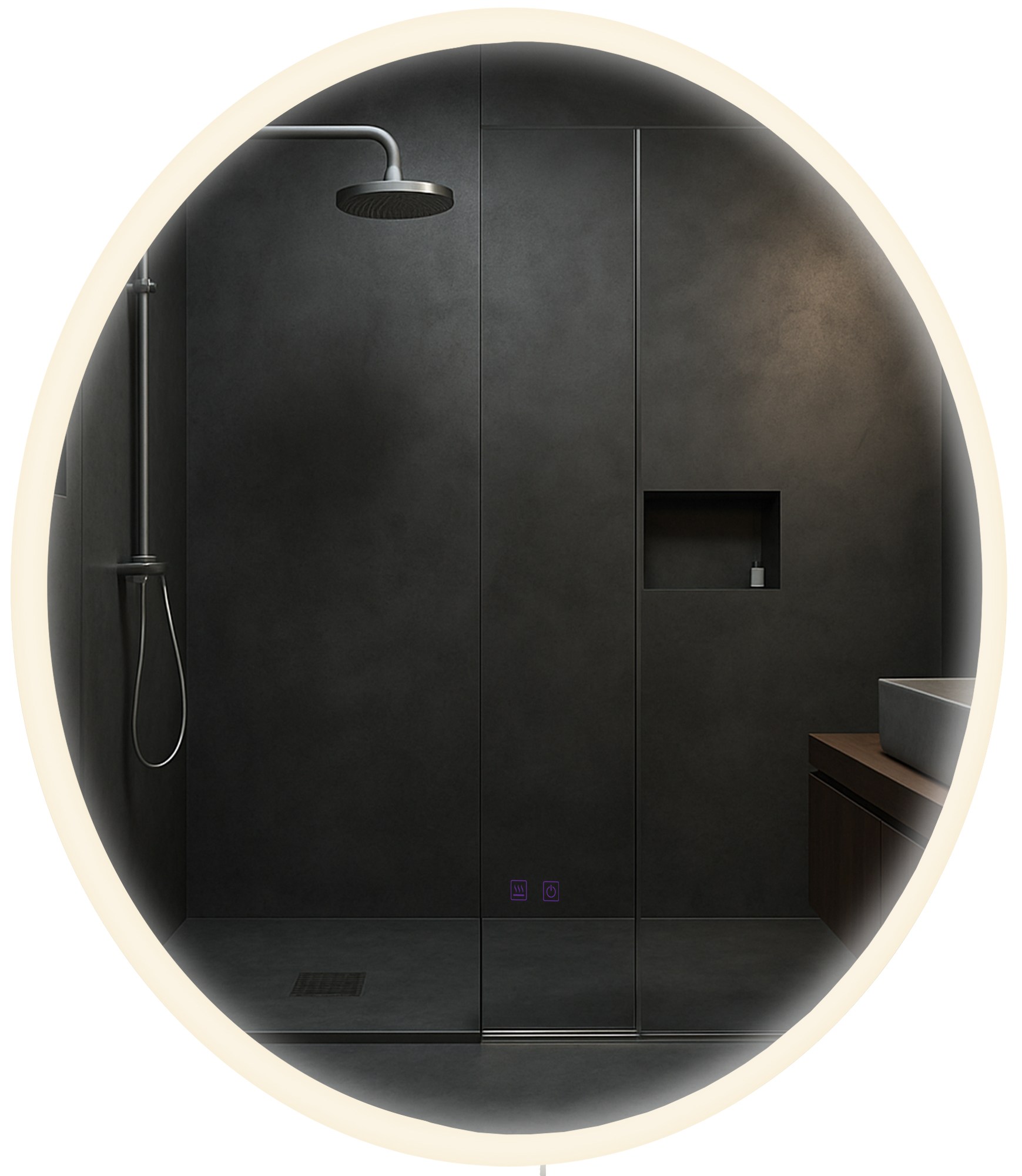 Badkamerspiegel Laconia met Bluetooth