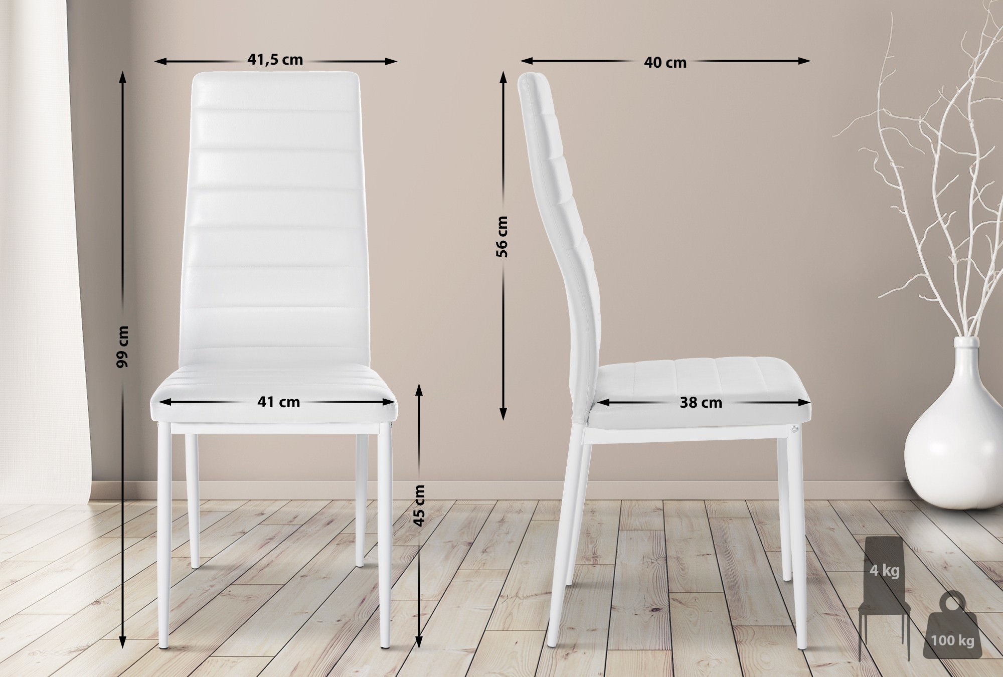 Set van 6 eetkamerstoelen Mayfair