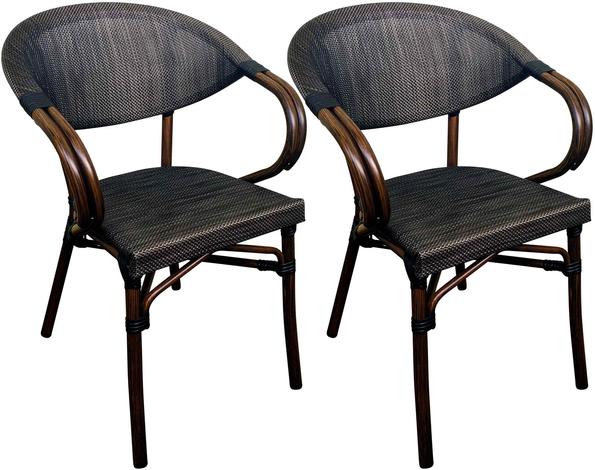 2-delige set bistrotstoelen Sorva