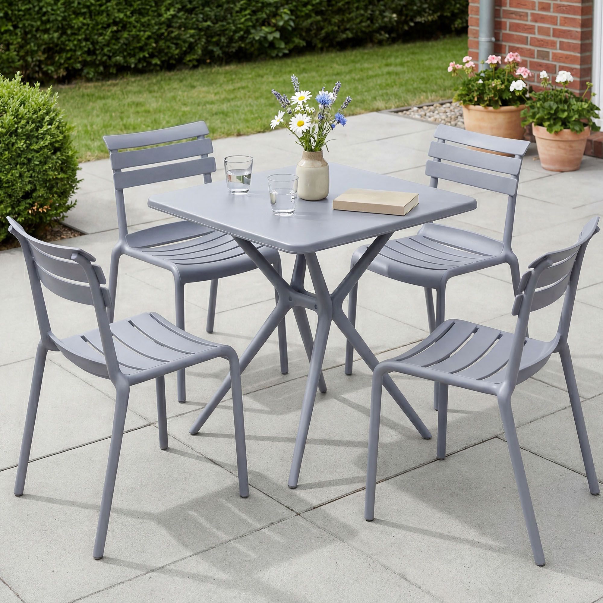 Tuinmeubelset Vela met 4 Stoelen