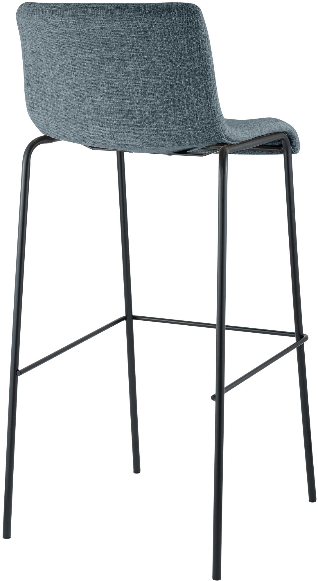 Barkruk Hover stof met 4-poot onderstel