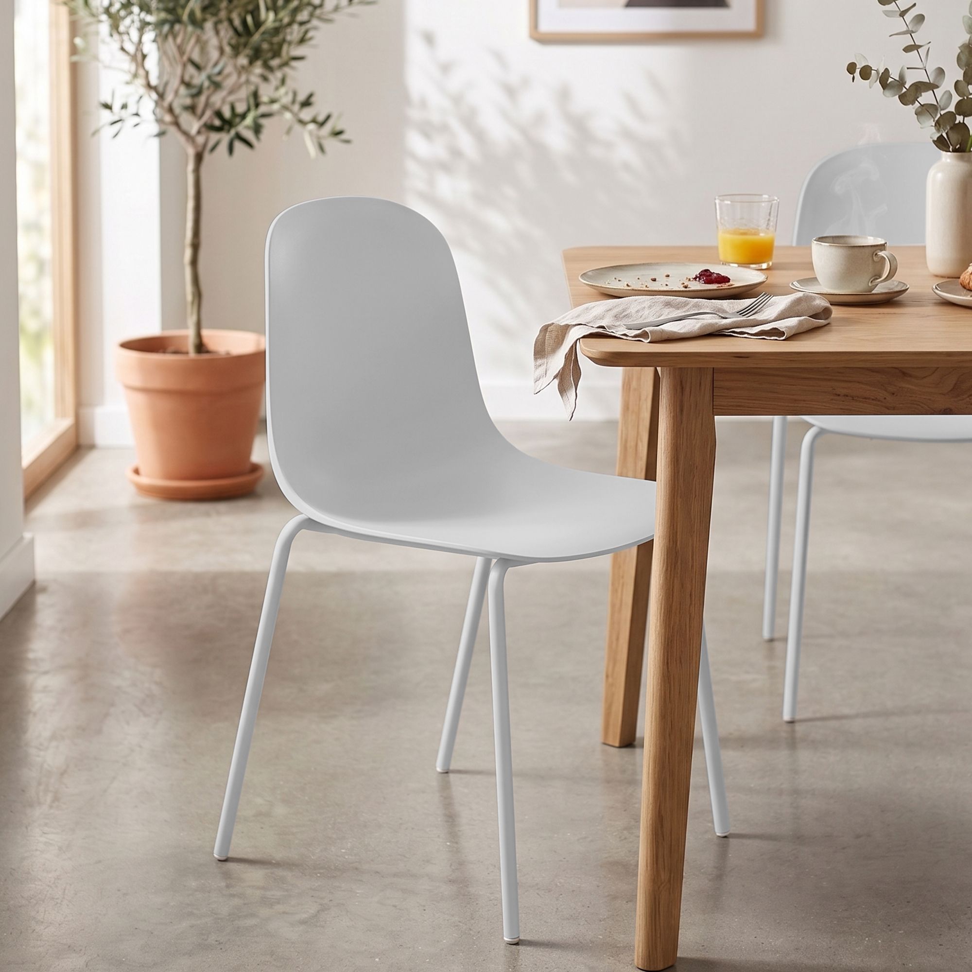 Set van 4 stapelstoelen Hardin