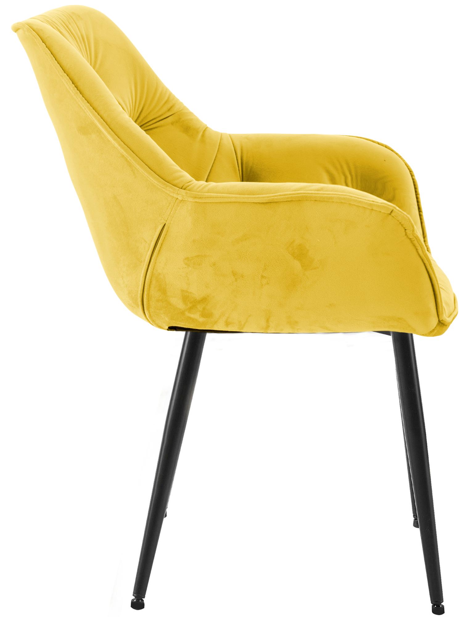 Set van 2 eetkamerstoelen Tanna fluweel