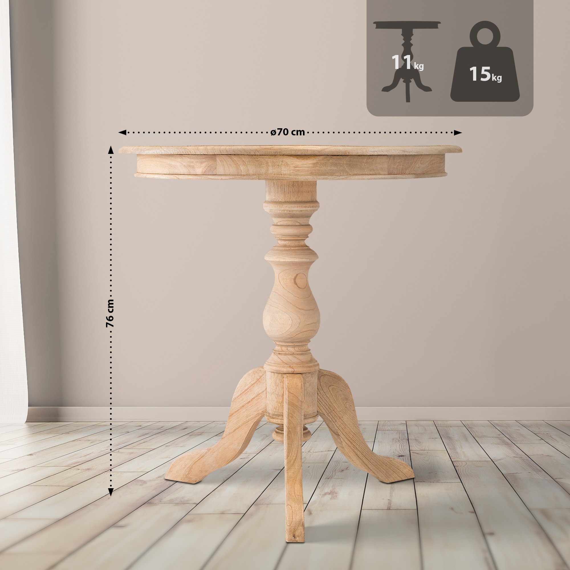 Bijzettafel Wiva 70 cm