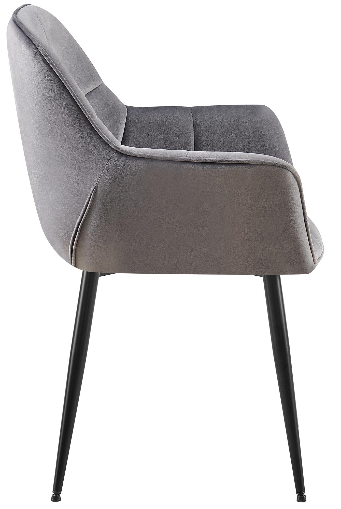 Set van 2 Eetkamerstoelen Roseville fluweel