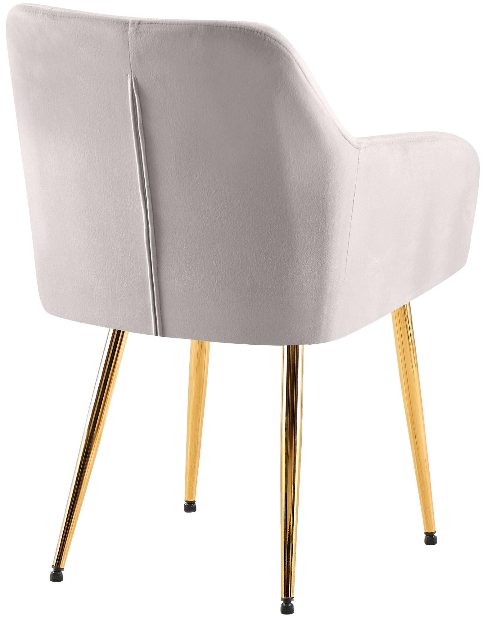 Set van 2 eetkamerstoelen Monett fluweel