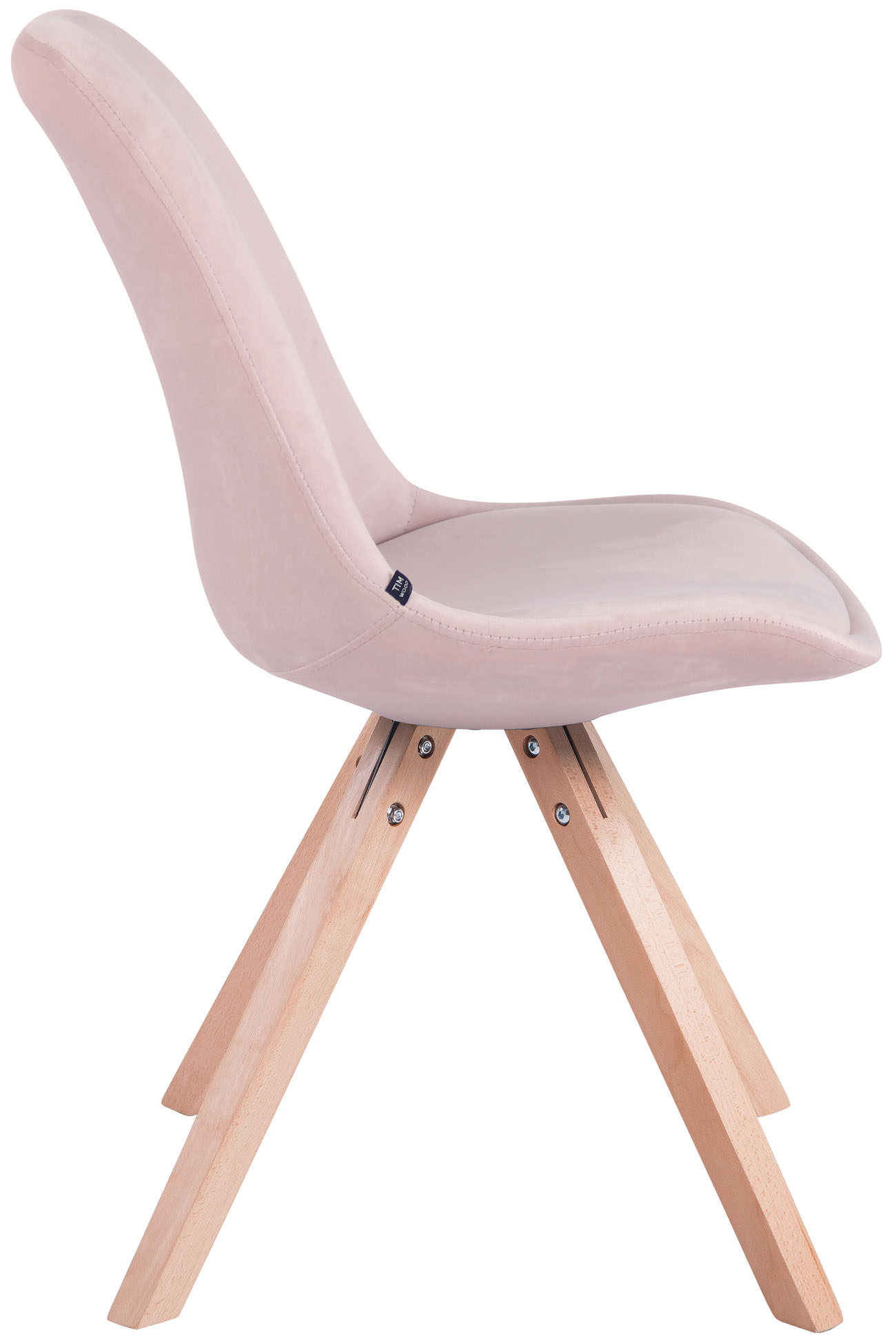 Set van 4 Stoelen Toulouse Vierkant frame - Fluweel