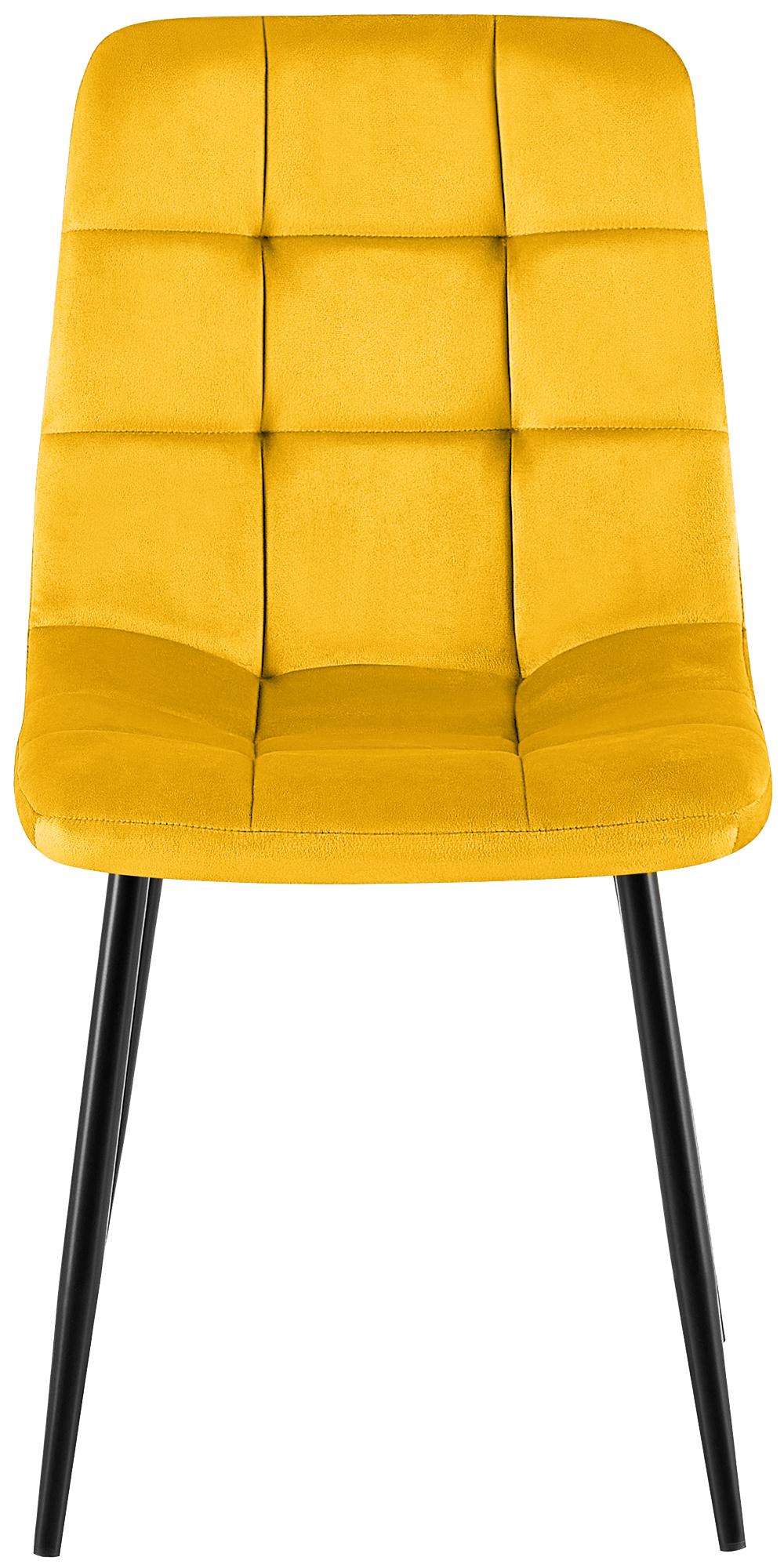 Set van 4 Eetkamerstoelen Antibes Fluweel