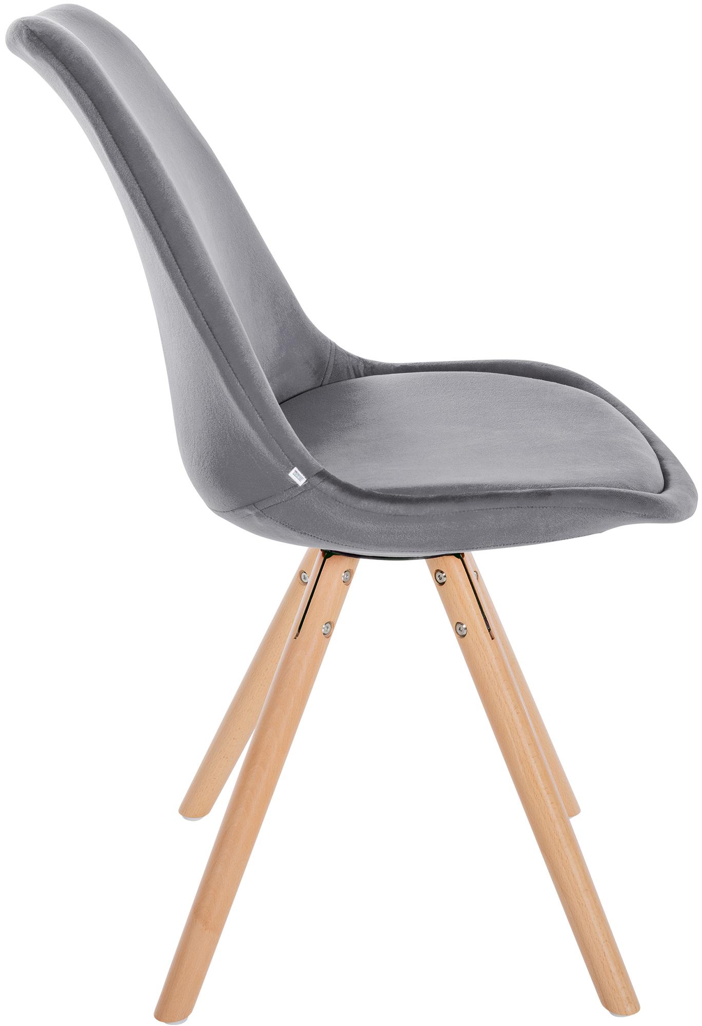 Set van 4 eetkamerstoelen Sofia fluweel