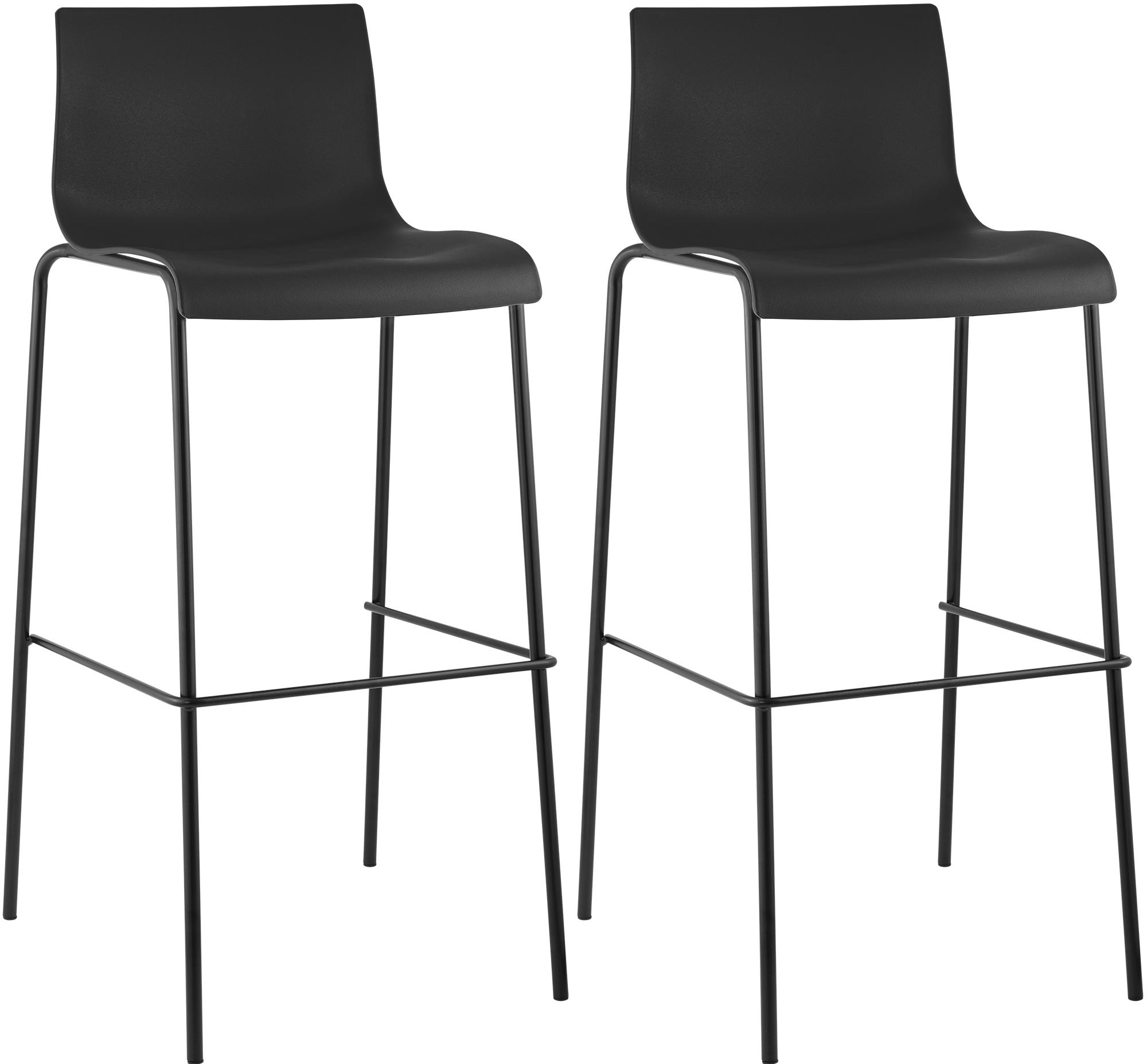 2-delige set barkrukken Hover, kunststof