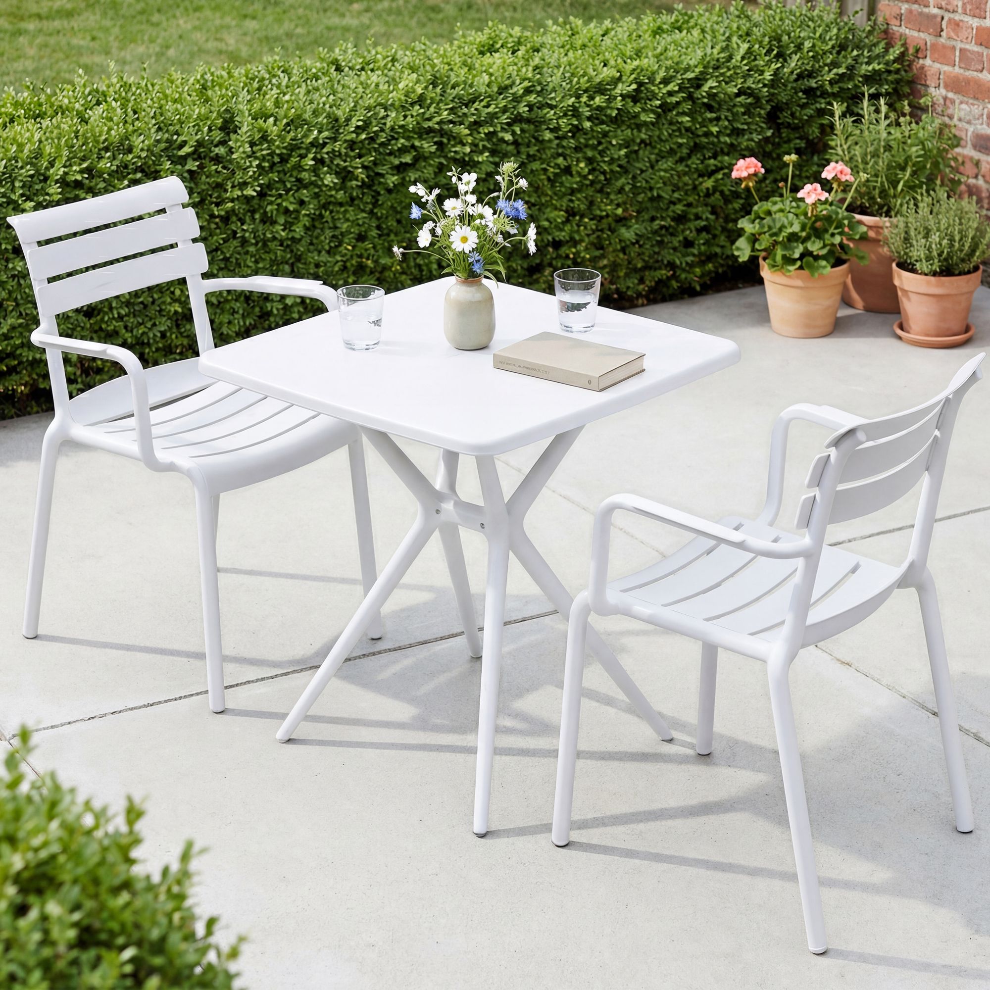 Tuinmeubelset Avena met 2 stoelen