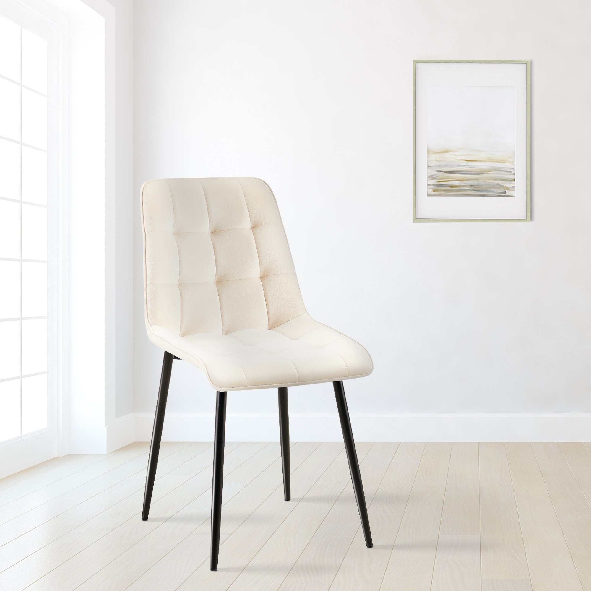 Set van 2 eetkamerstoelen Gifford fluweel