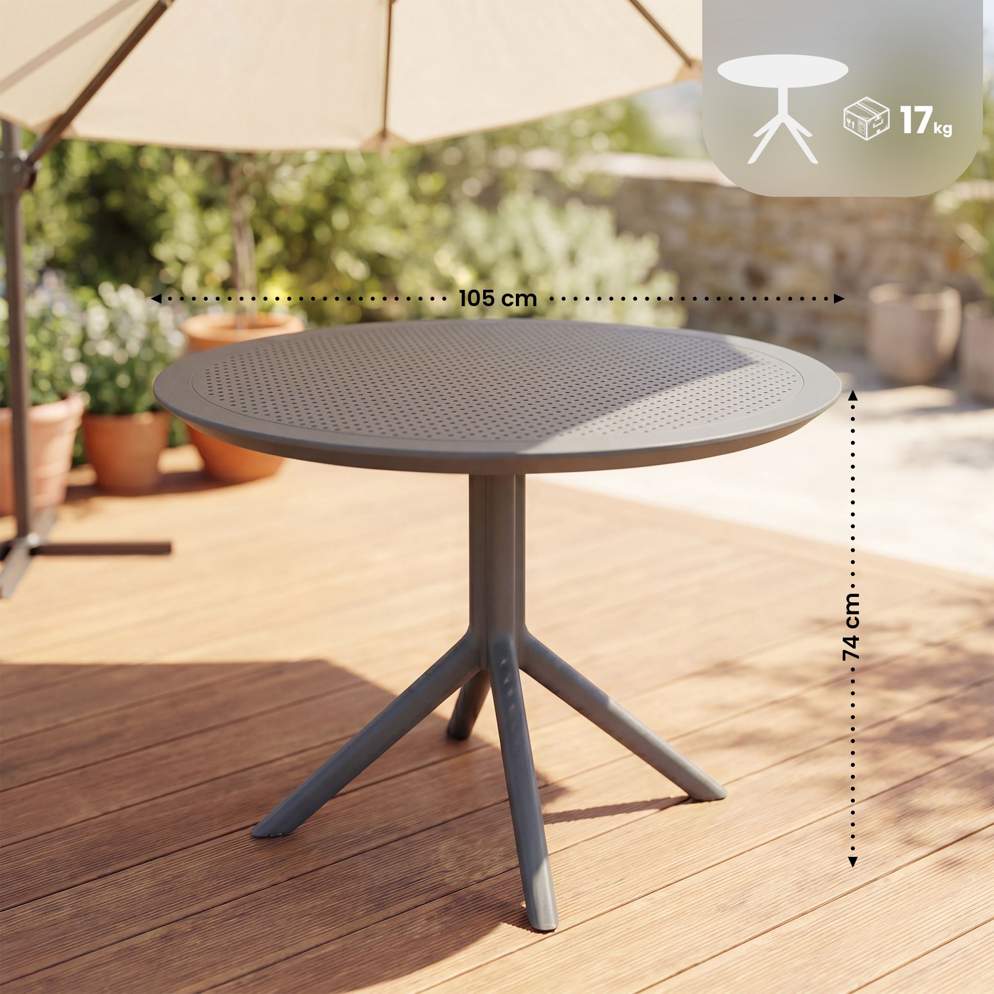 Tafel Sky 105 cm