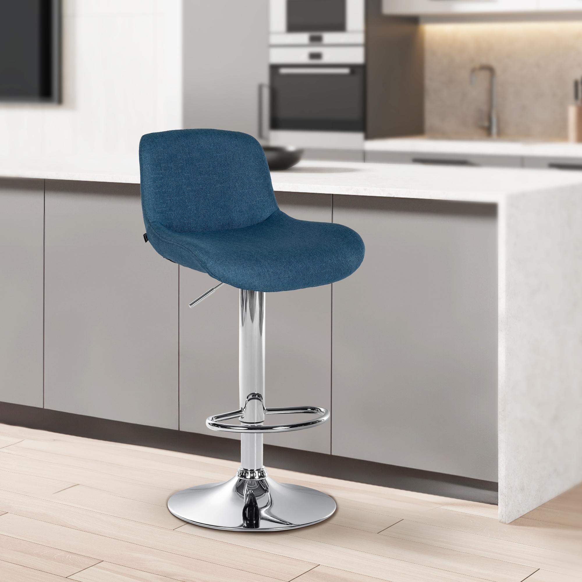Set van 2 barkrukken Solon chroom