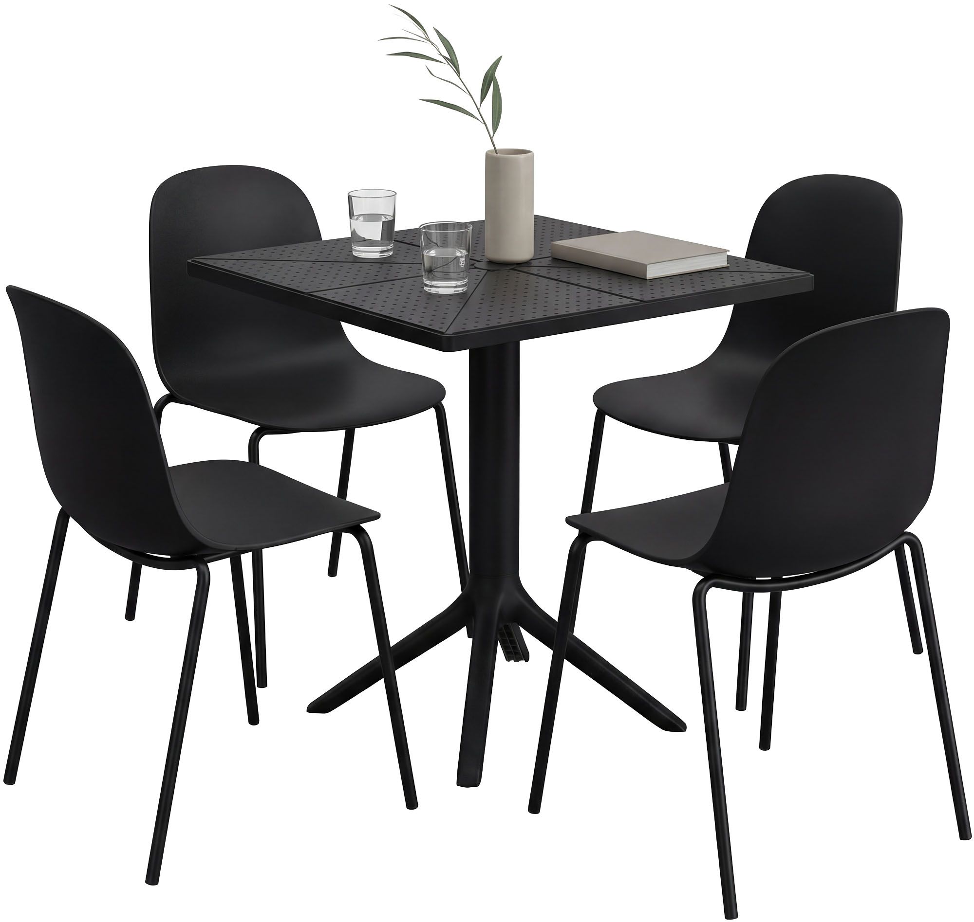 Tuinmeubelset Nerra met 4 stoelen