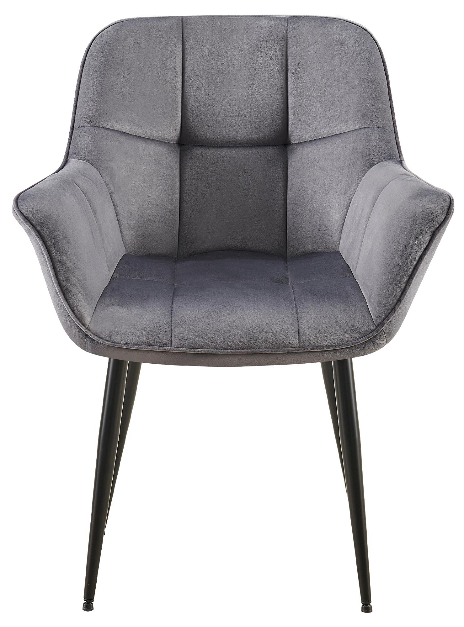 Set van 2 Eetkamerstoelen Roseville fluweel