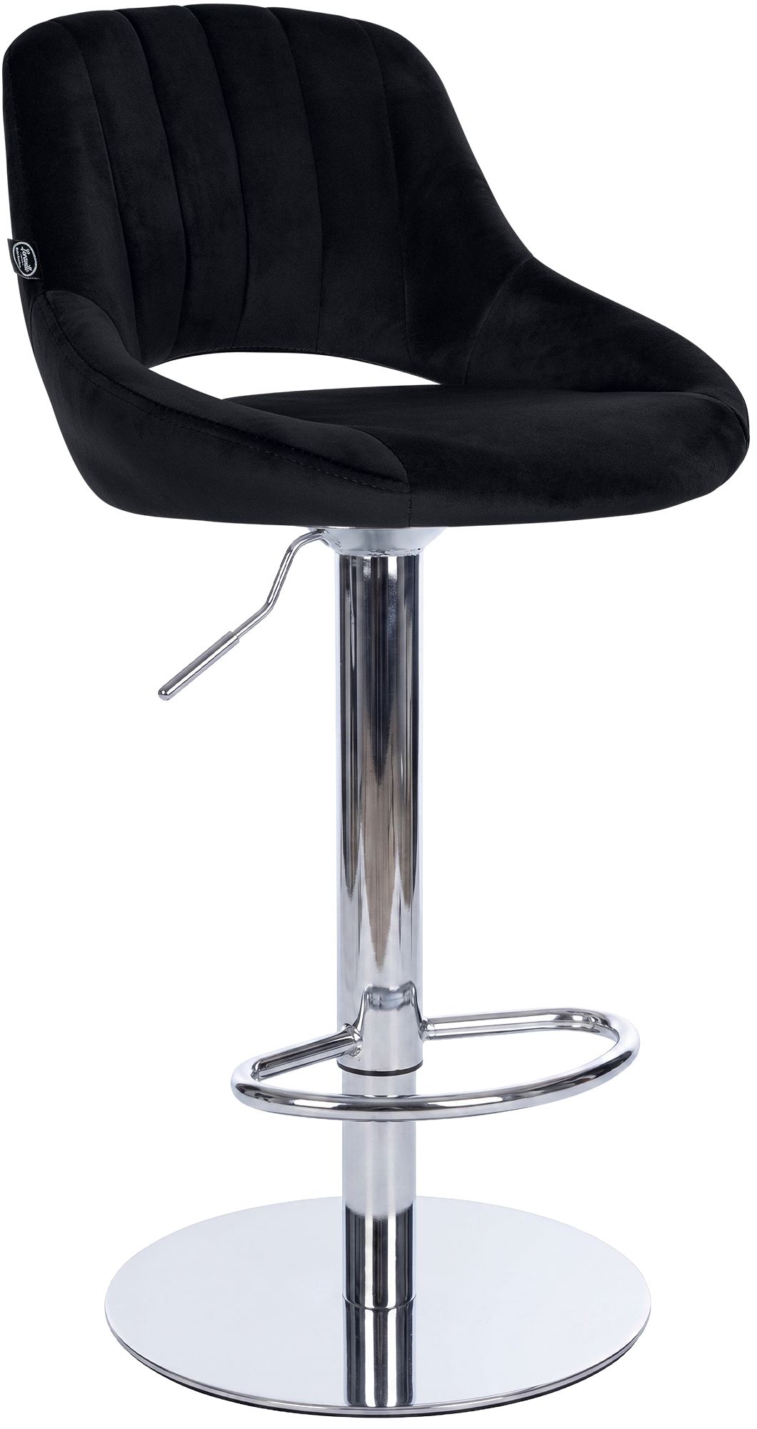 Barkruk Milet chroom met extra zware voet