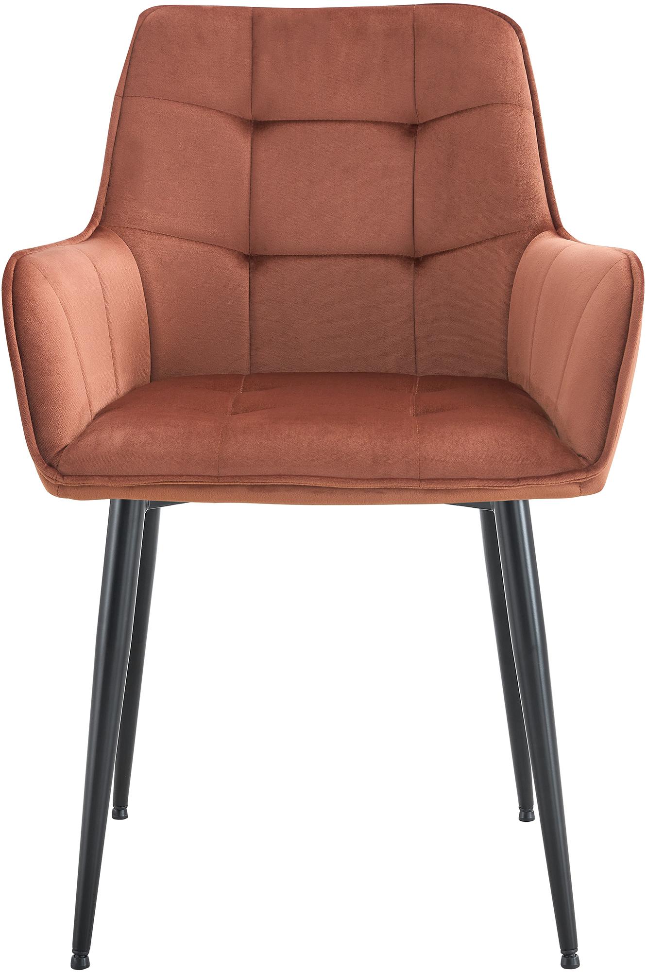 Set van 2 eetkamerstoelen Ferndale fluweel