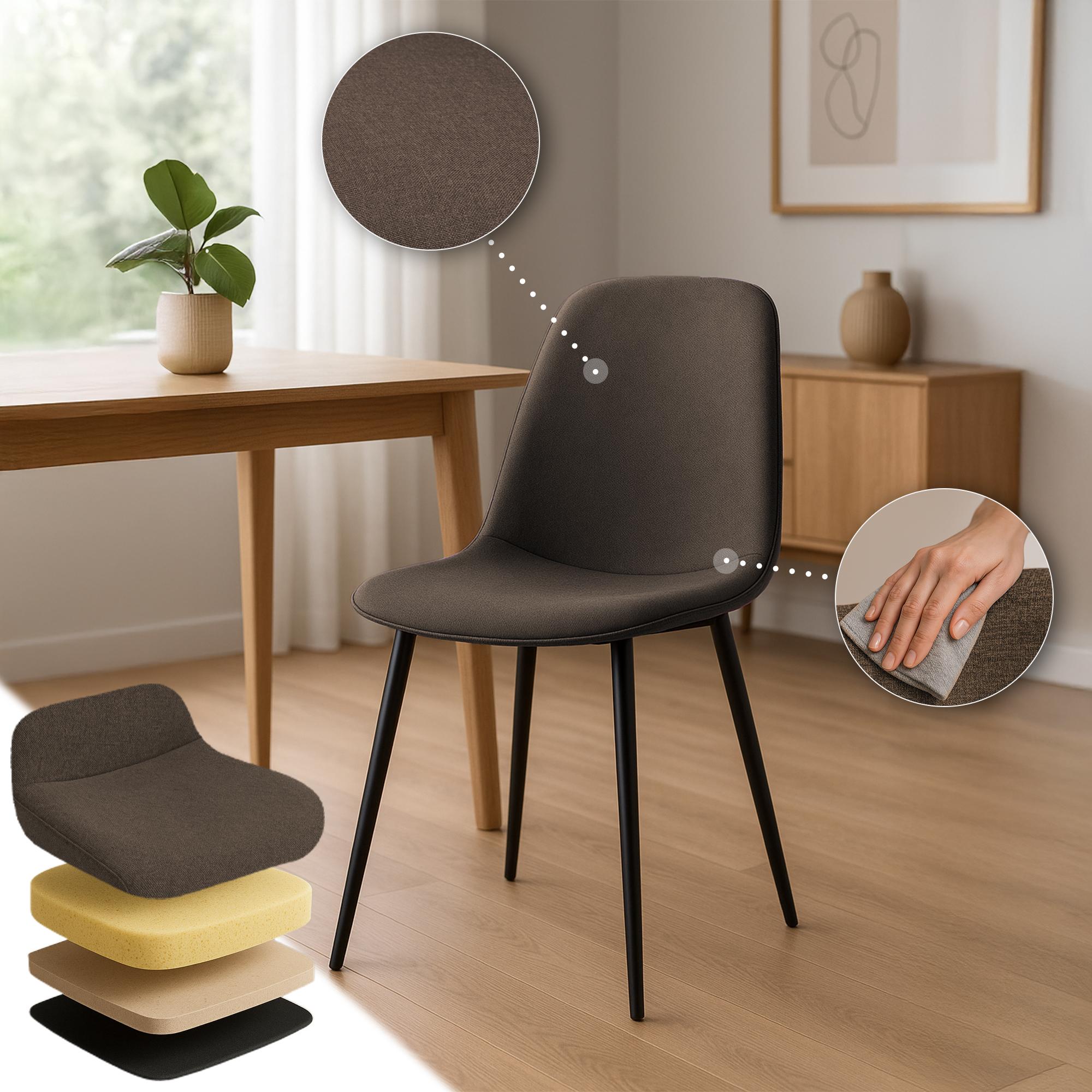 Set van 4 eetkamerstoelen Maryam