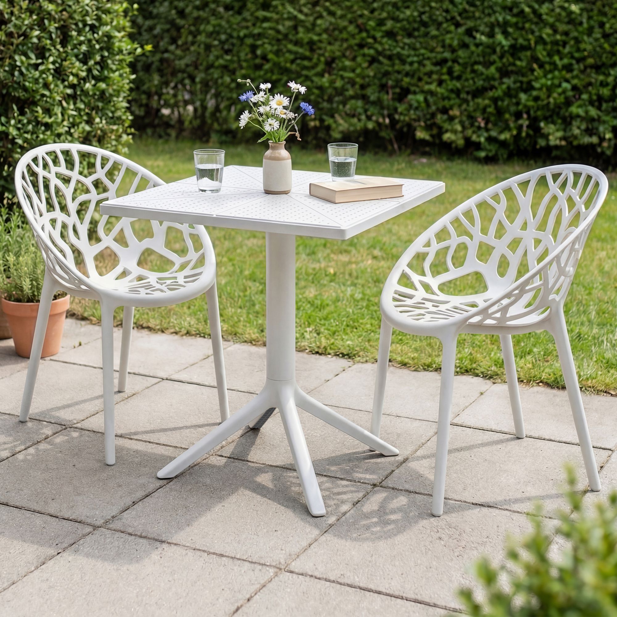 Tuinmeubelset Neriva met 2 stoelen