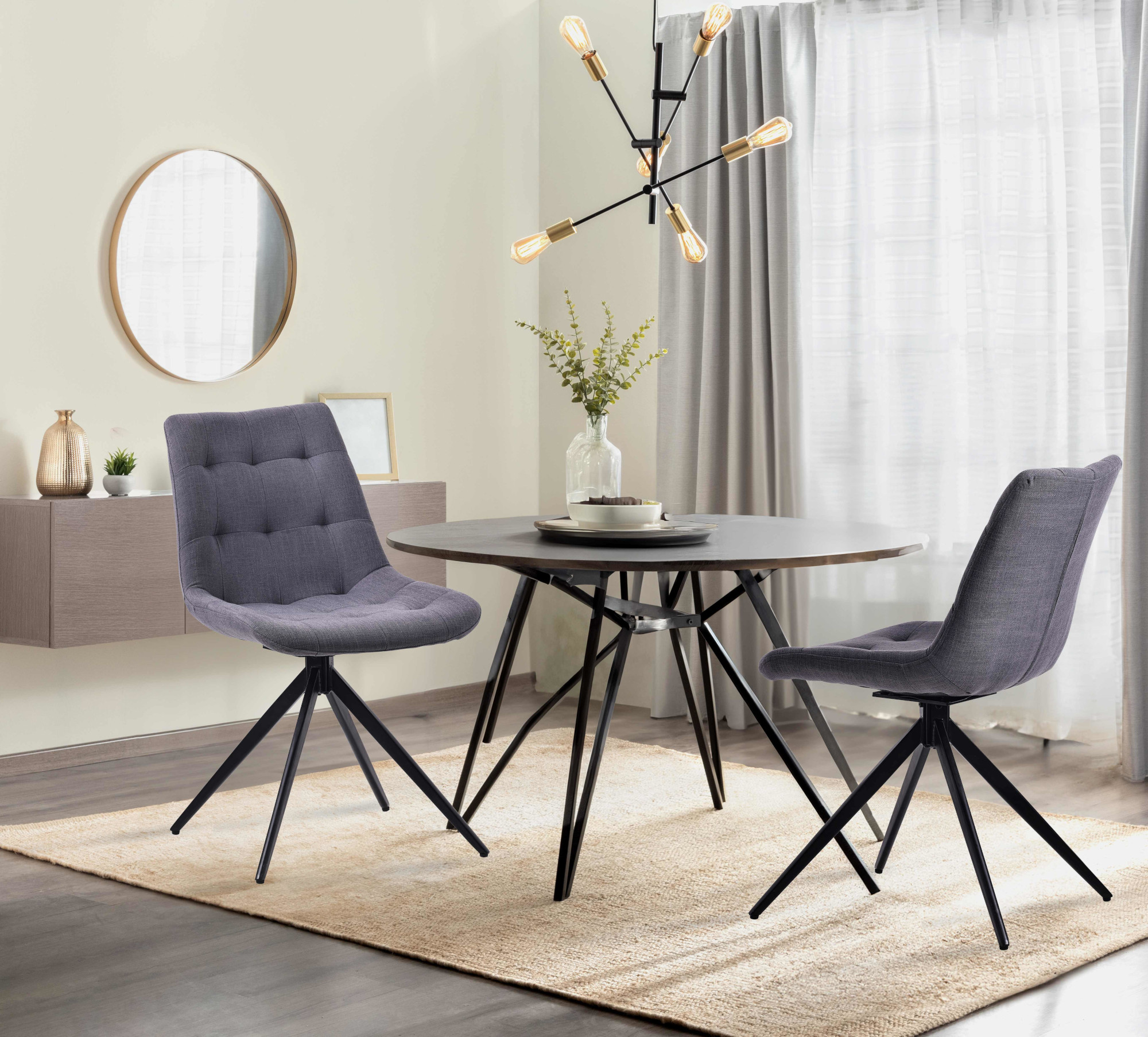 Set van 2 eetkamerstoelen Merna
