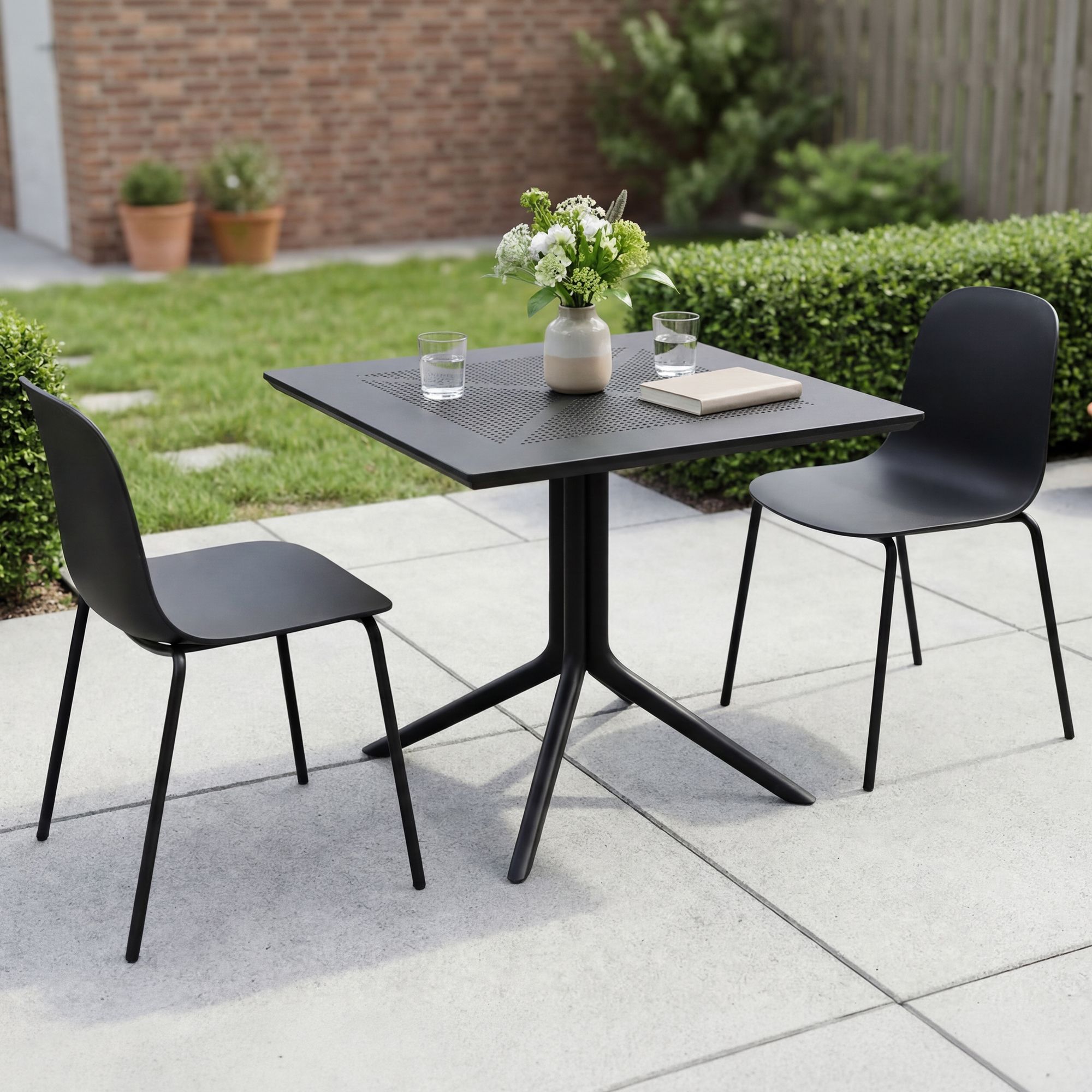 Tuinmeubelset Zeron met 2 stoelen