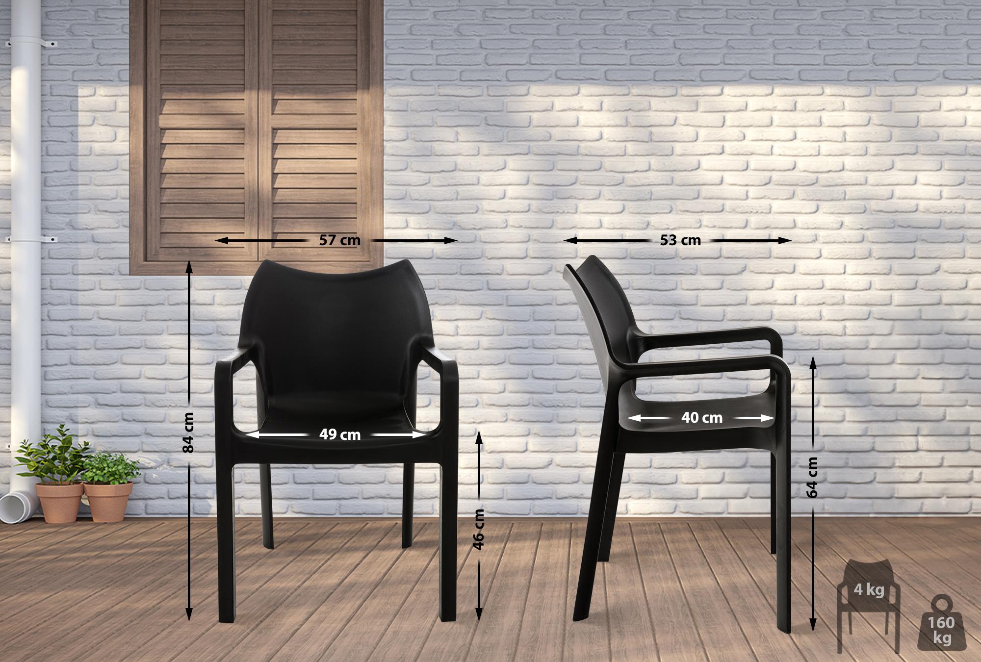 Tuinstoel Diva met Armleuning