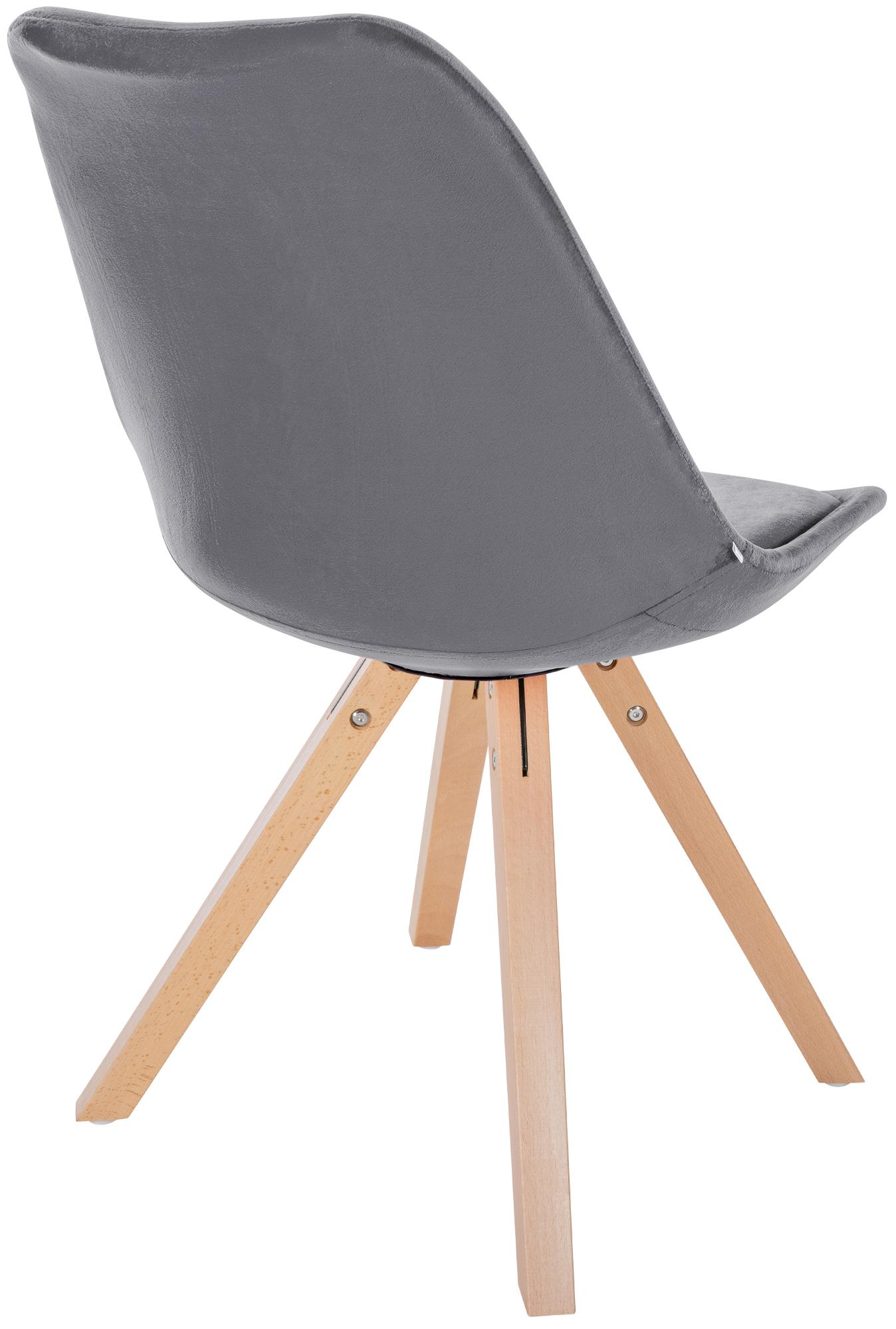 Set van 4 eetkamerstoelen Sofia fluweel