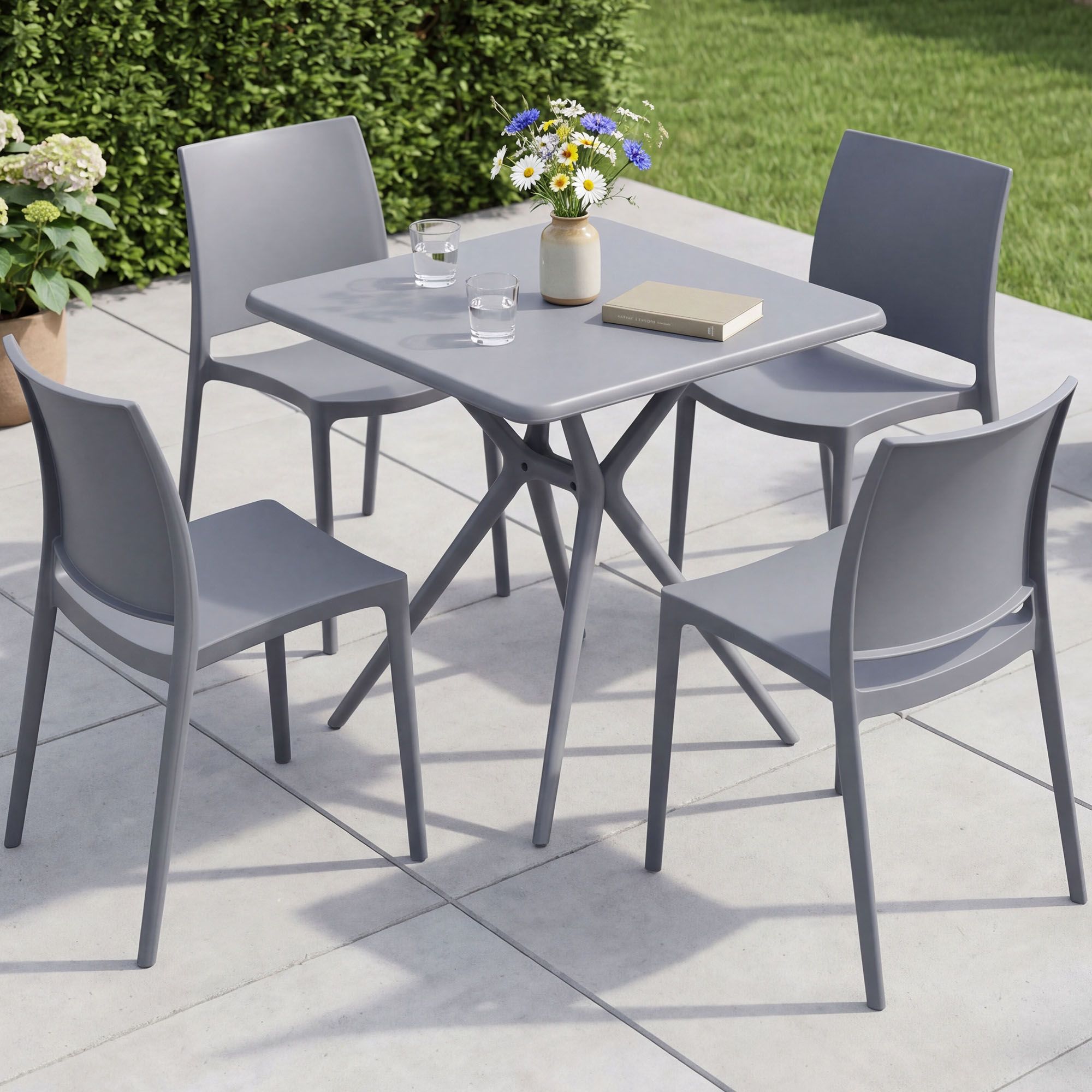 Tuinset Amino met 4 stoelen