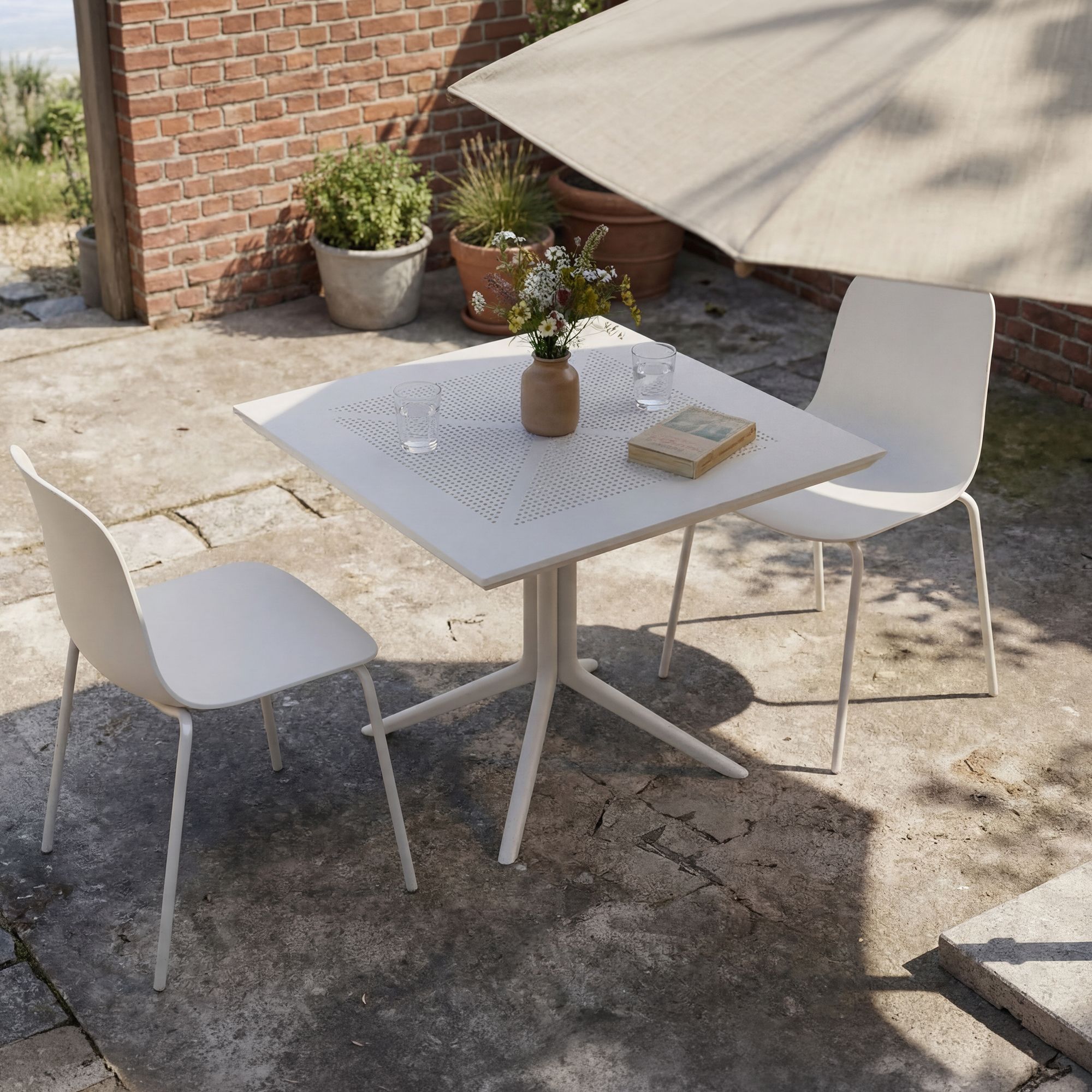 Tuinmeubelset Zeron met 2 stoelen