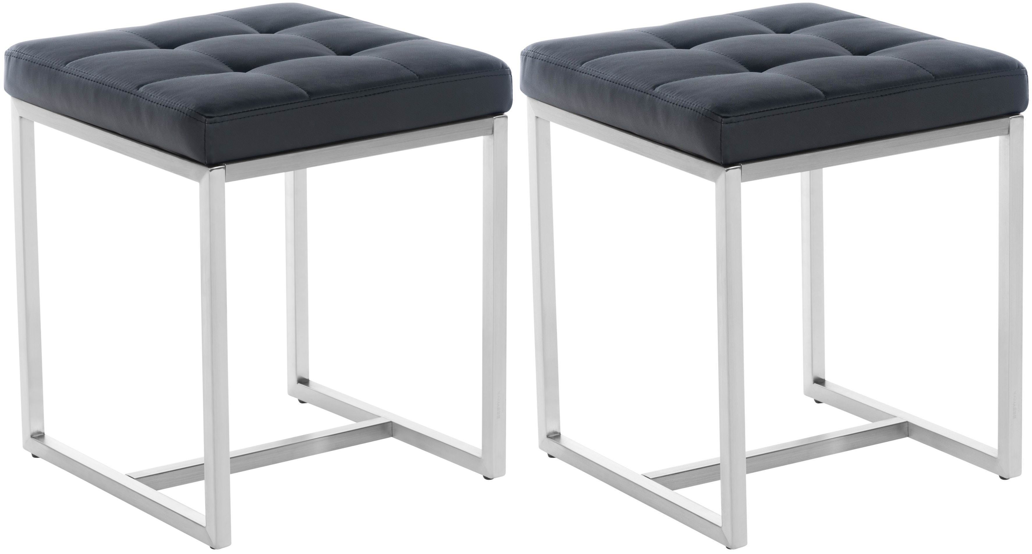Set van 2 Hockers Barci - Kunstleer