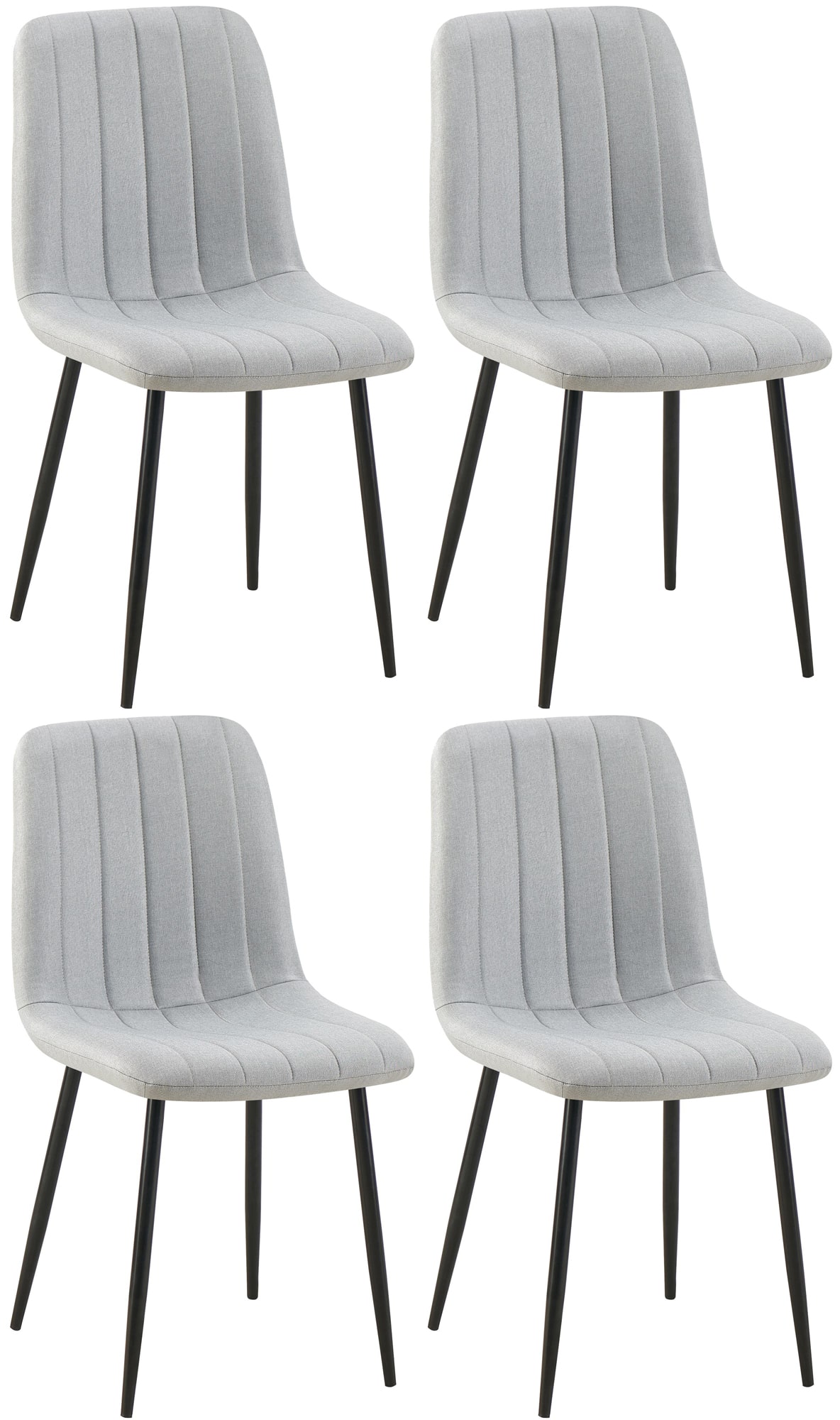 Set van 4 Dijon Eetkamerstoelen