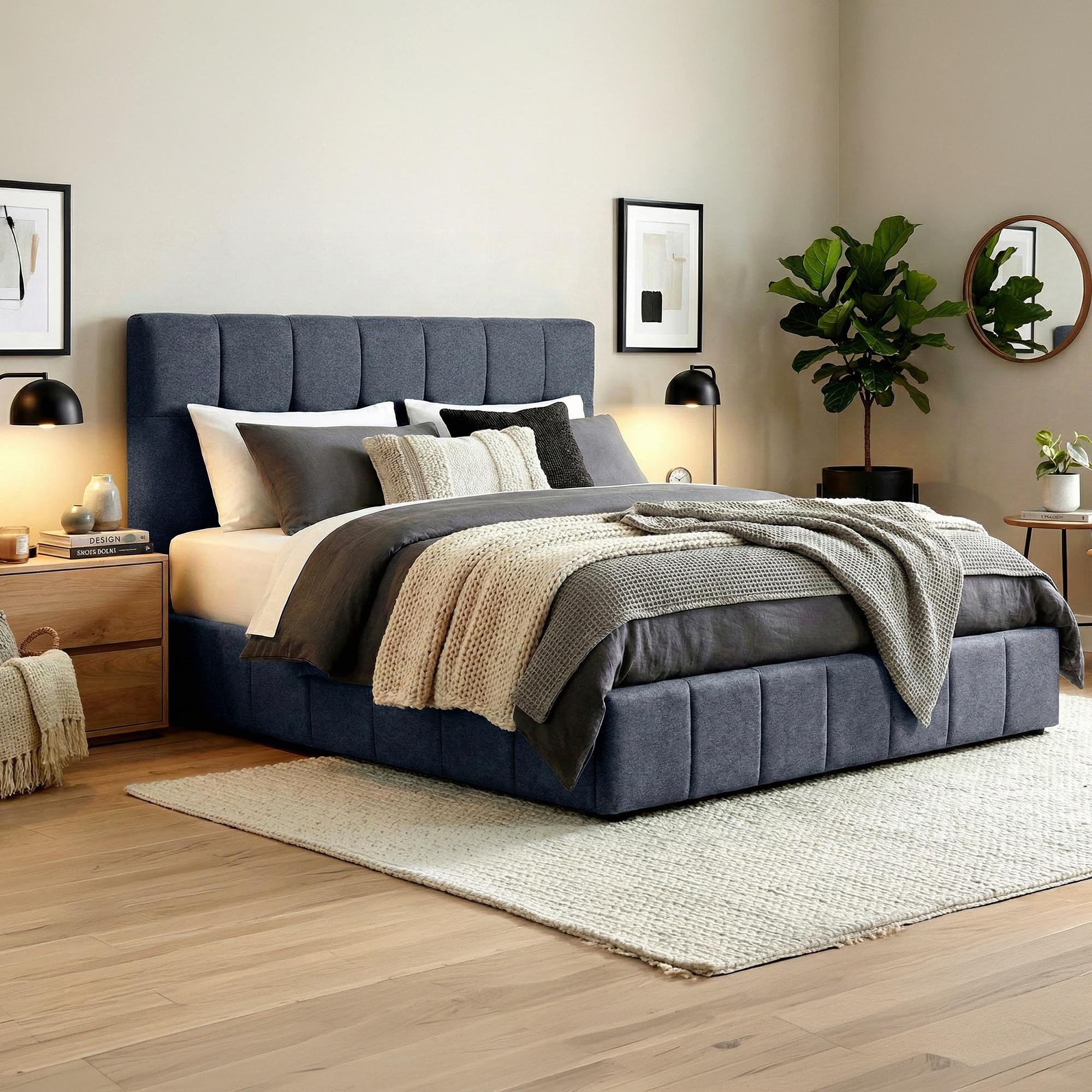 Gestoffeerd bed Ladia