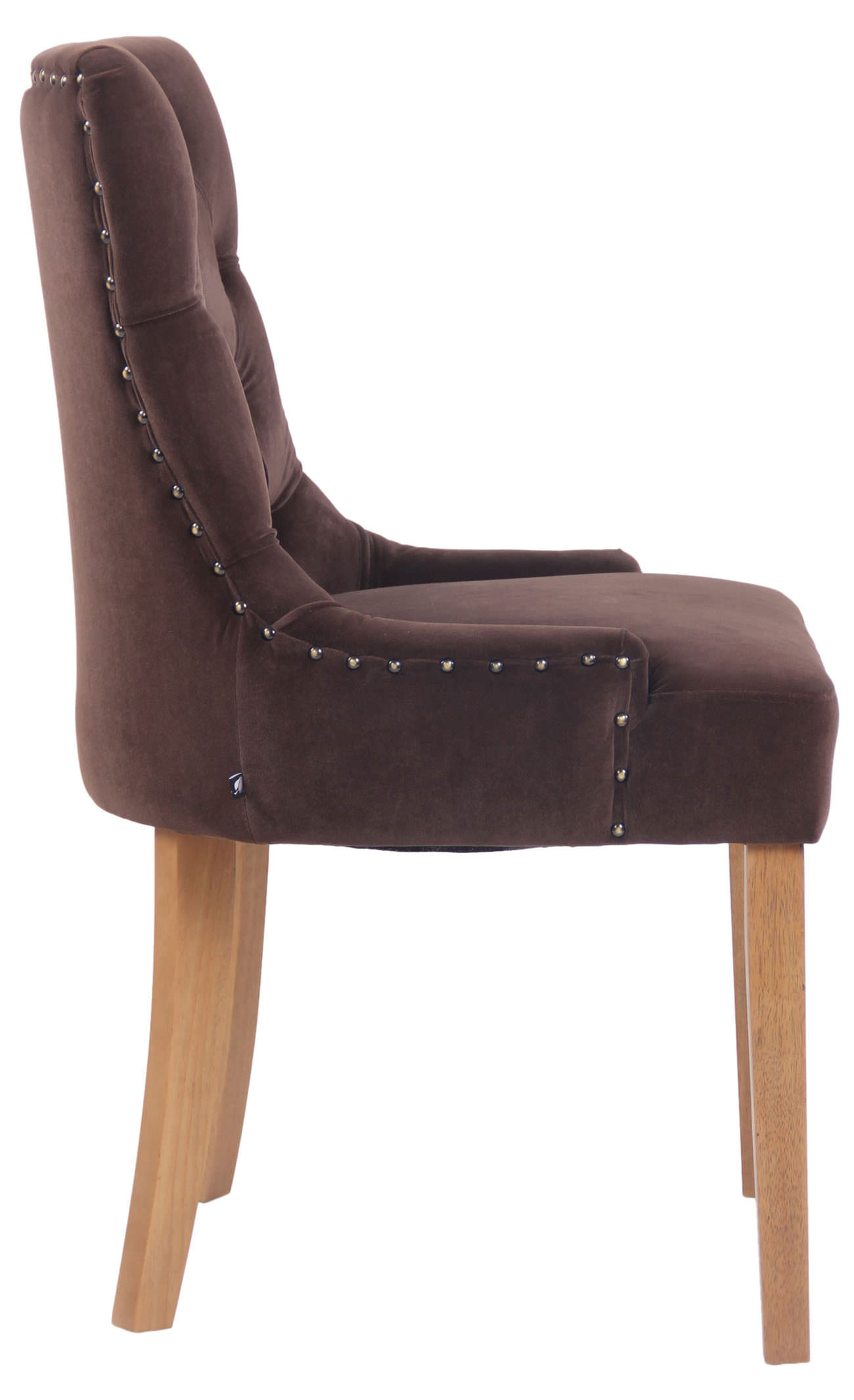 Set van 4 eetkamerstoelen Aberdeen Fluweel