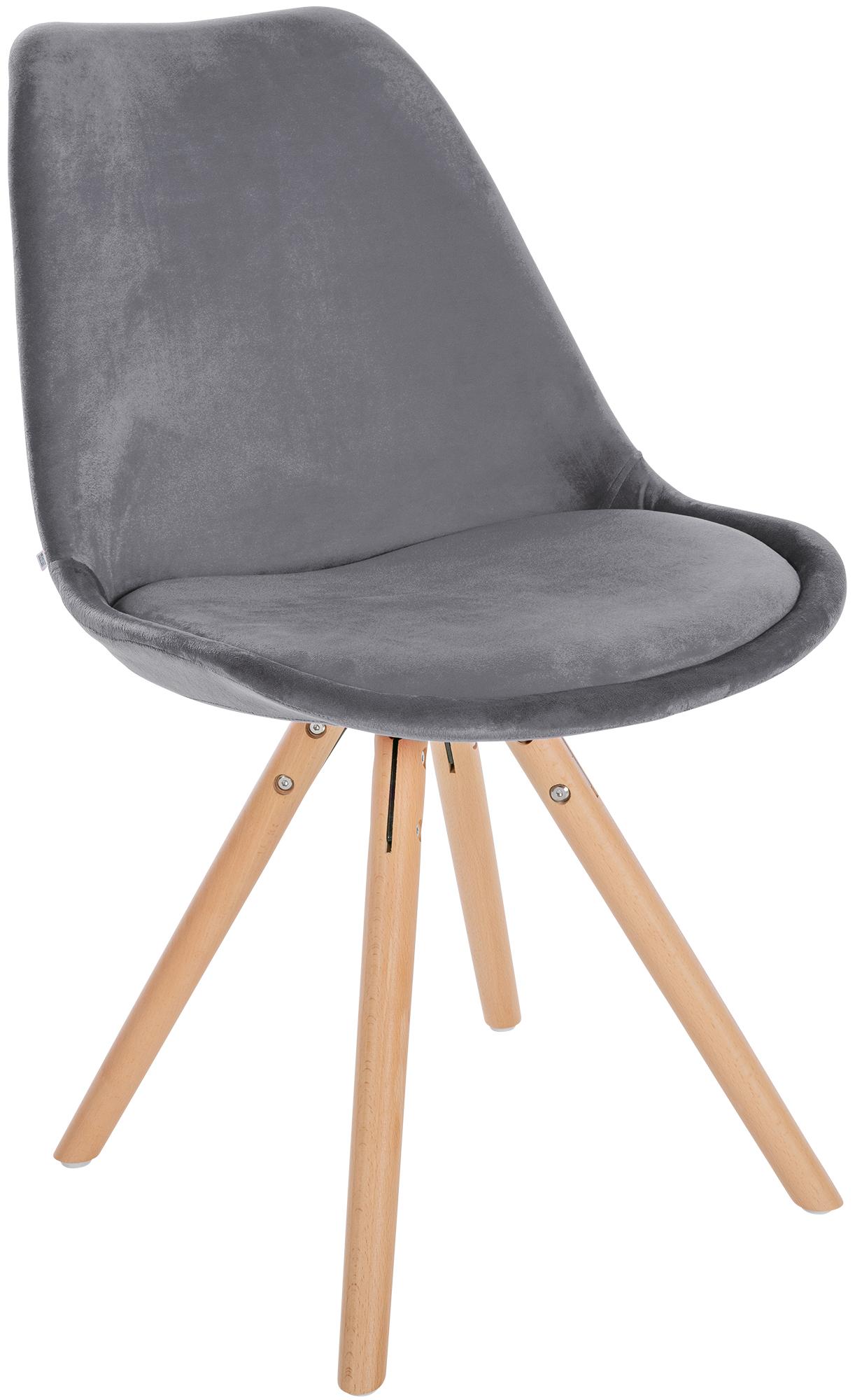 Set van 4 eetkamerstoelen Sofia fluweel