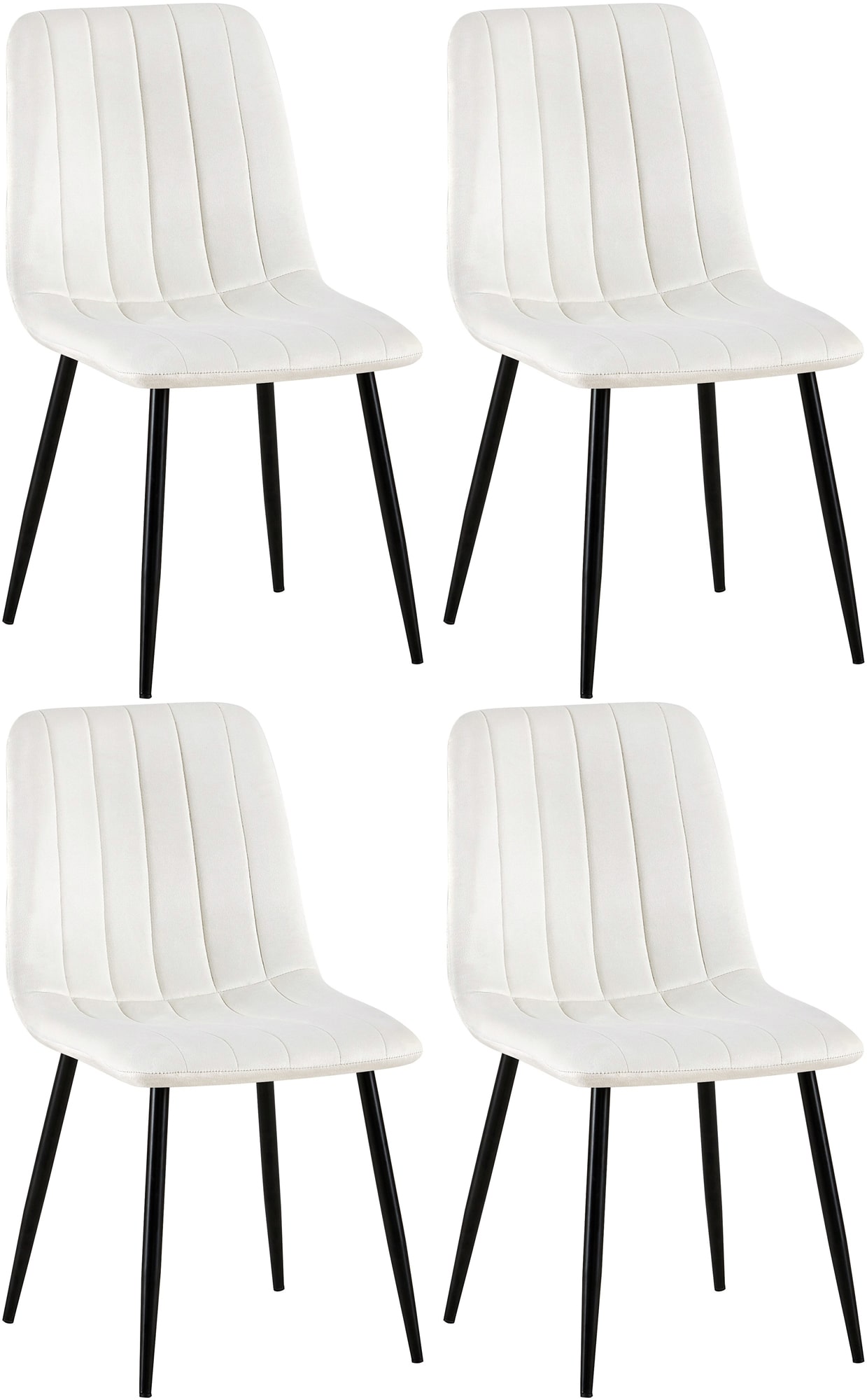 Set van 4 Dijon Eetkamerstoelen