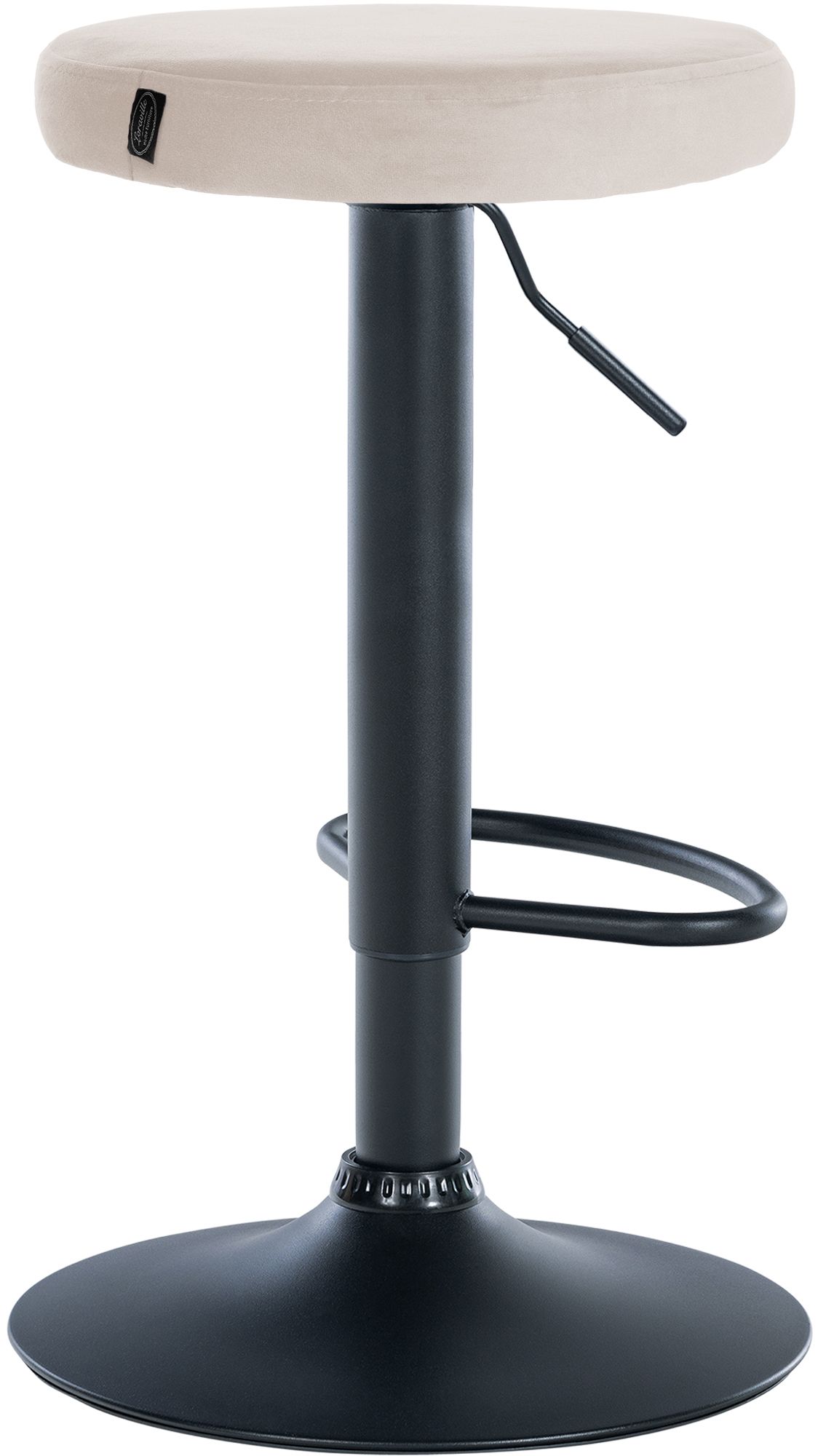 Set van 2 barkrukken Ponte fluweel