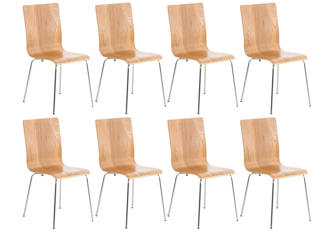 Set van 8 Pepe bezoekersstoelen