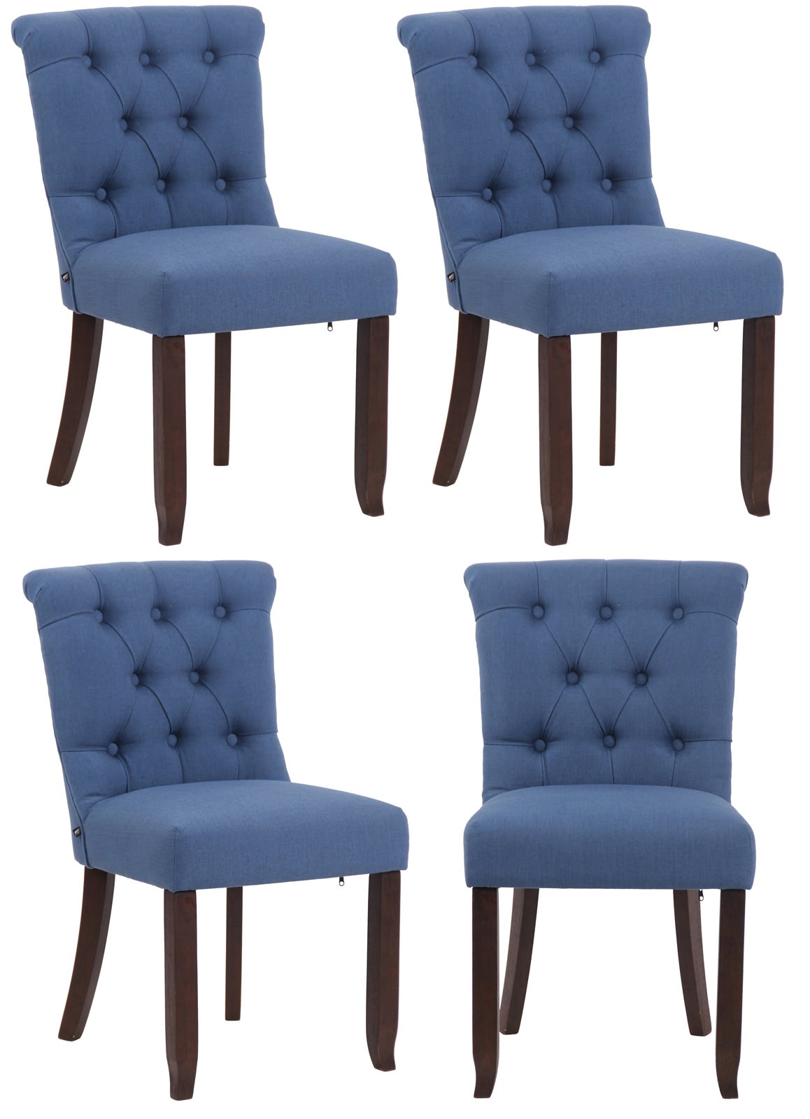 Set van 4 stoelen Alberton stof