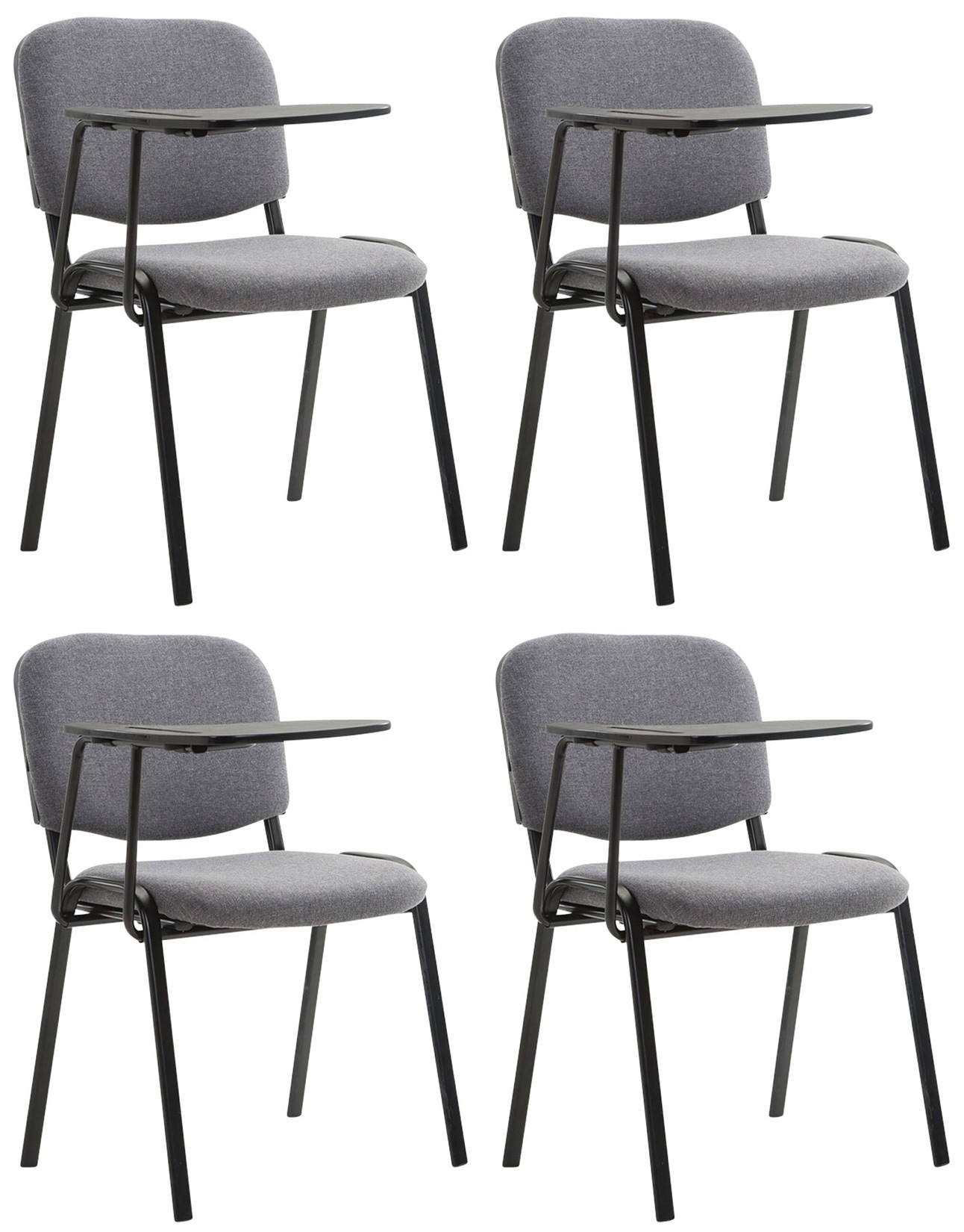 Set van 4 stoelen Ken met klaptafel Stof