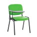 Stuhl Ken mit Klapptisch Kunstleder-grün-Metall matt schwarz
