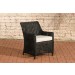 Luxus Sessel Sandnes-rund_schwarz-Cremeweiß