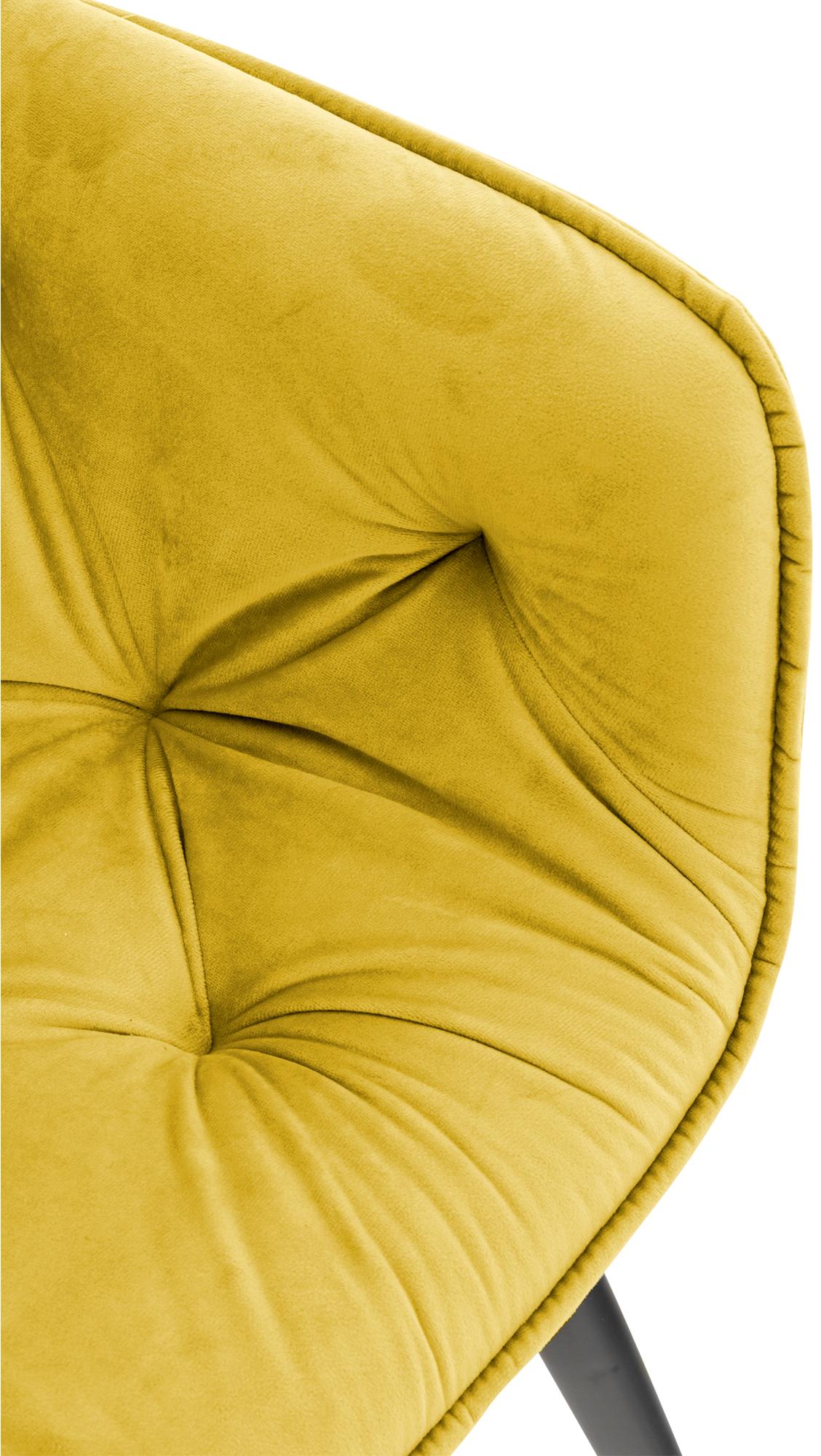 Set van 2 eetkamerstoelen Tanna fluweel