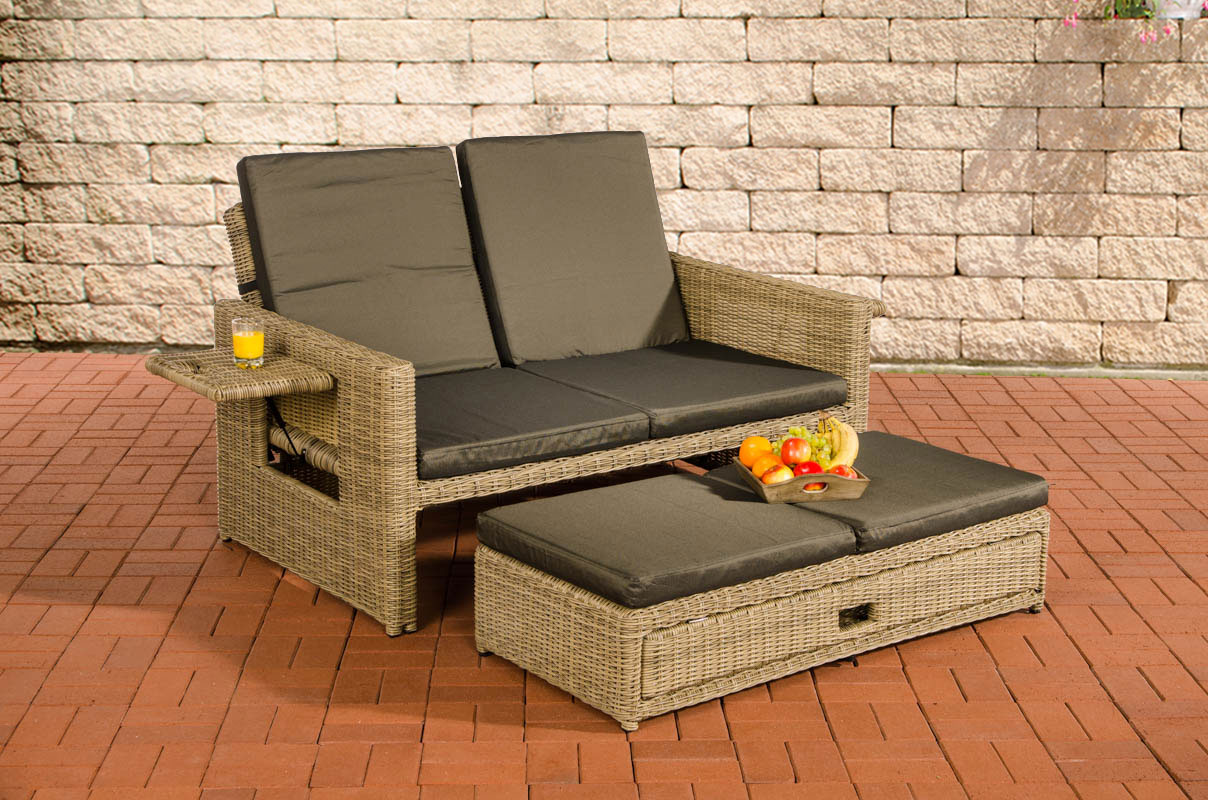 Wicker Loungebank ANCONA 5mm