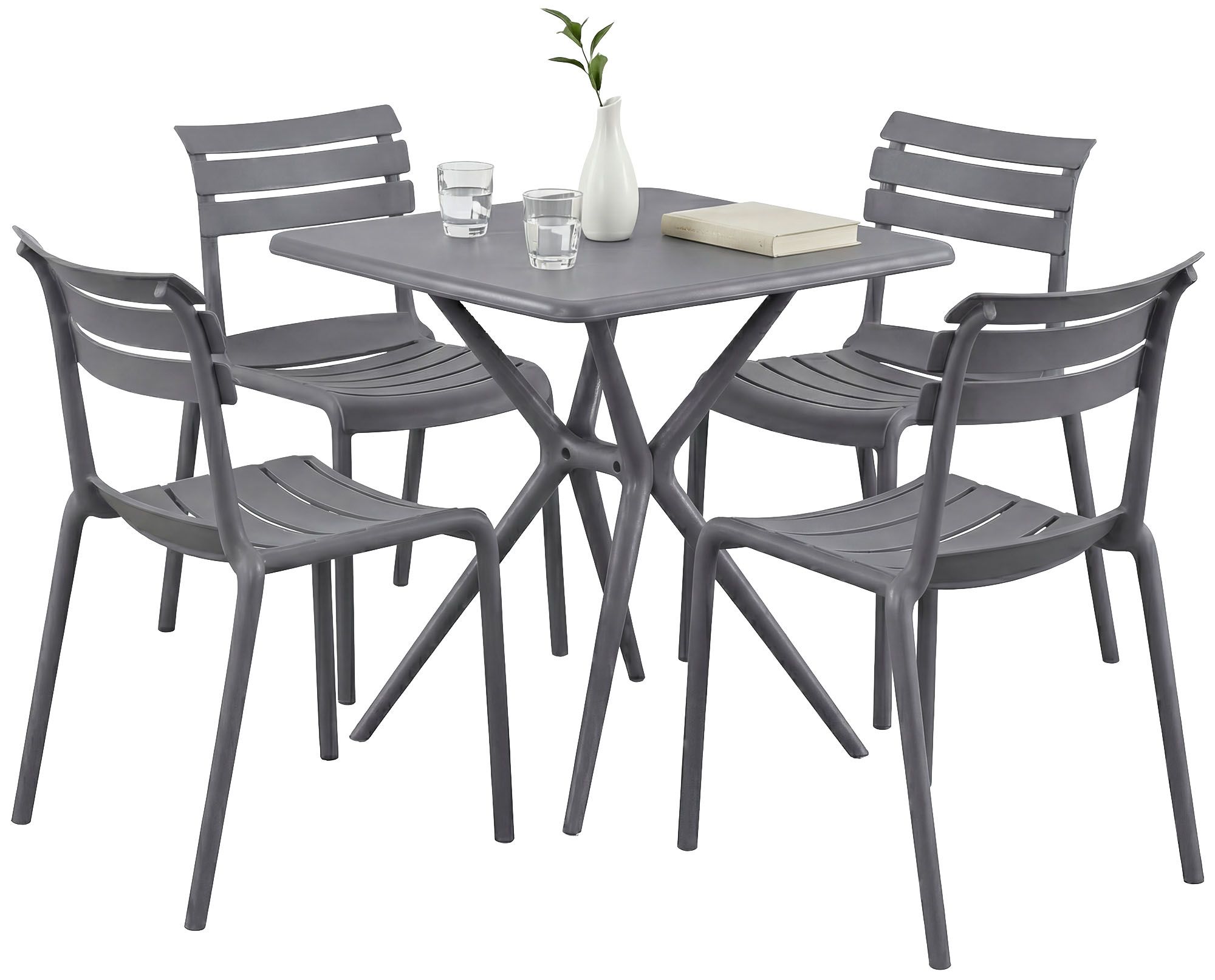 Tuinmeubelset Vela met 4 Stoelen