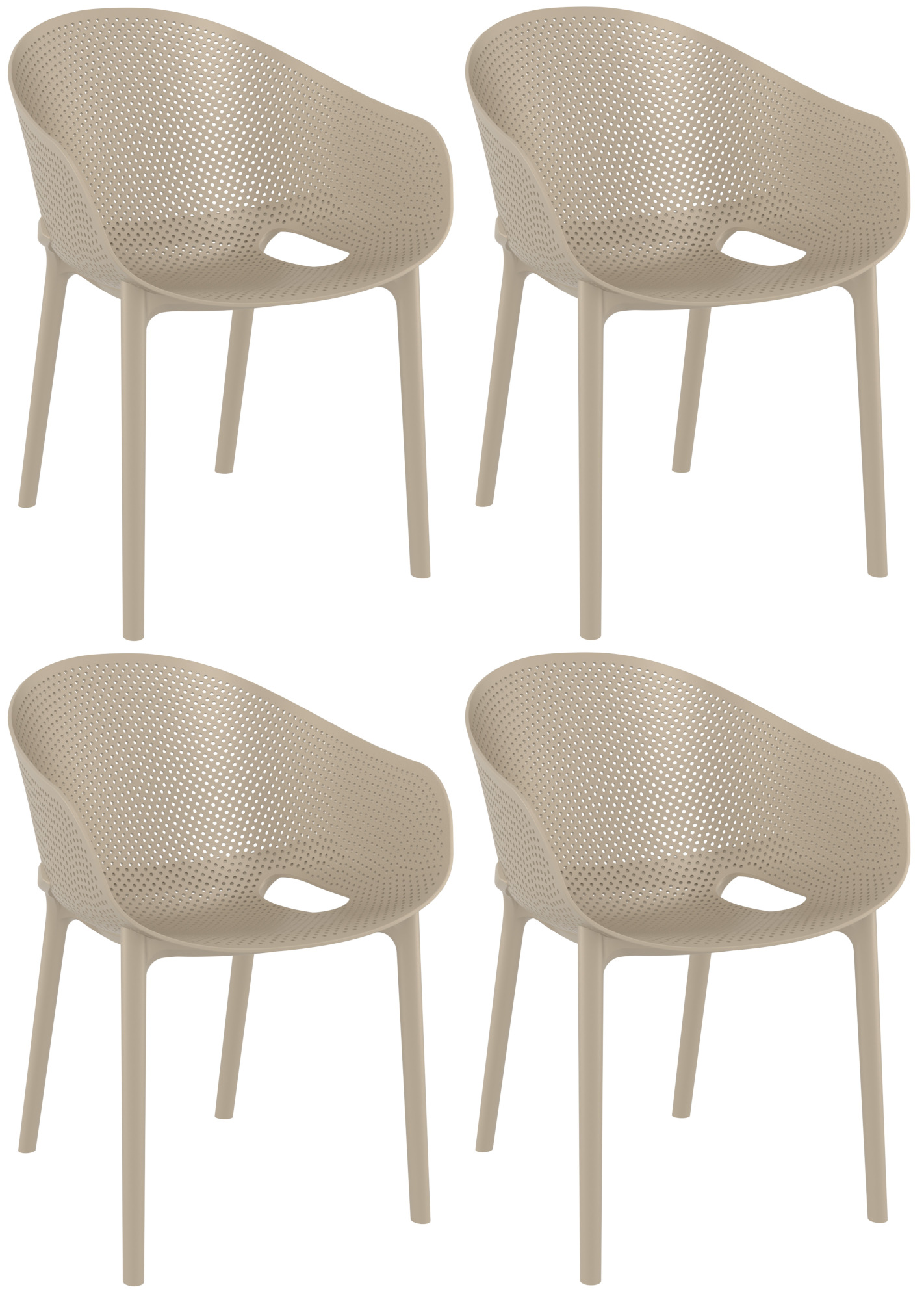 Set van 4 stoelen Sky Pro